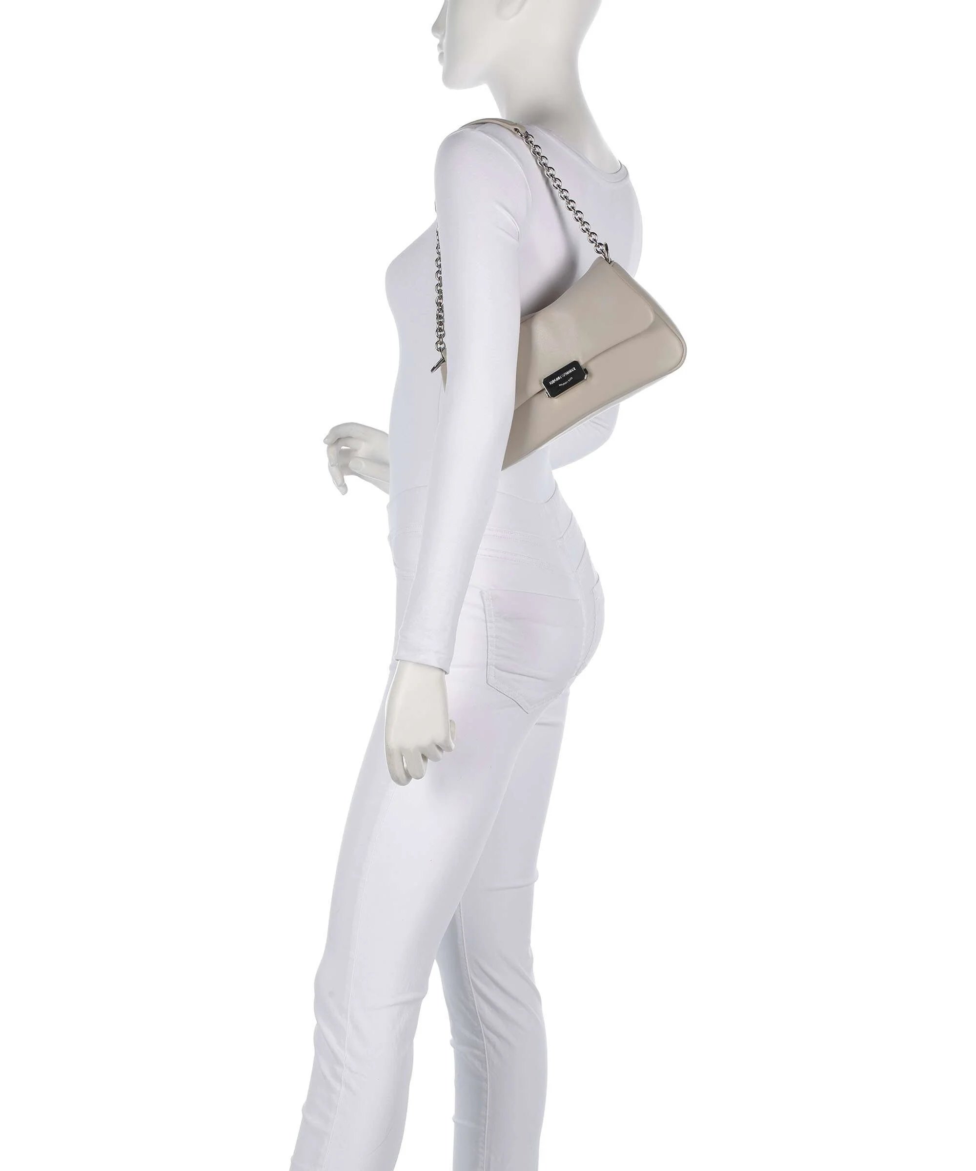 Emporio Armani Cassandra M Sac porté épaule cappuccino - Image 3