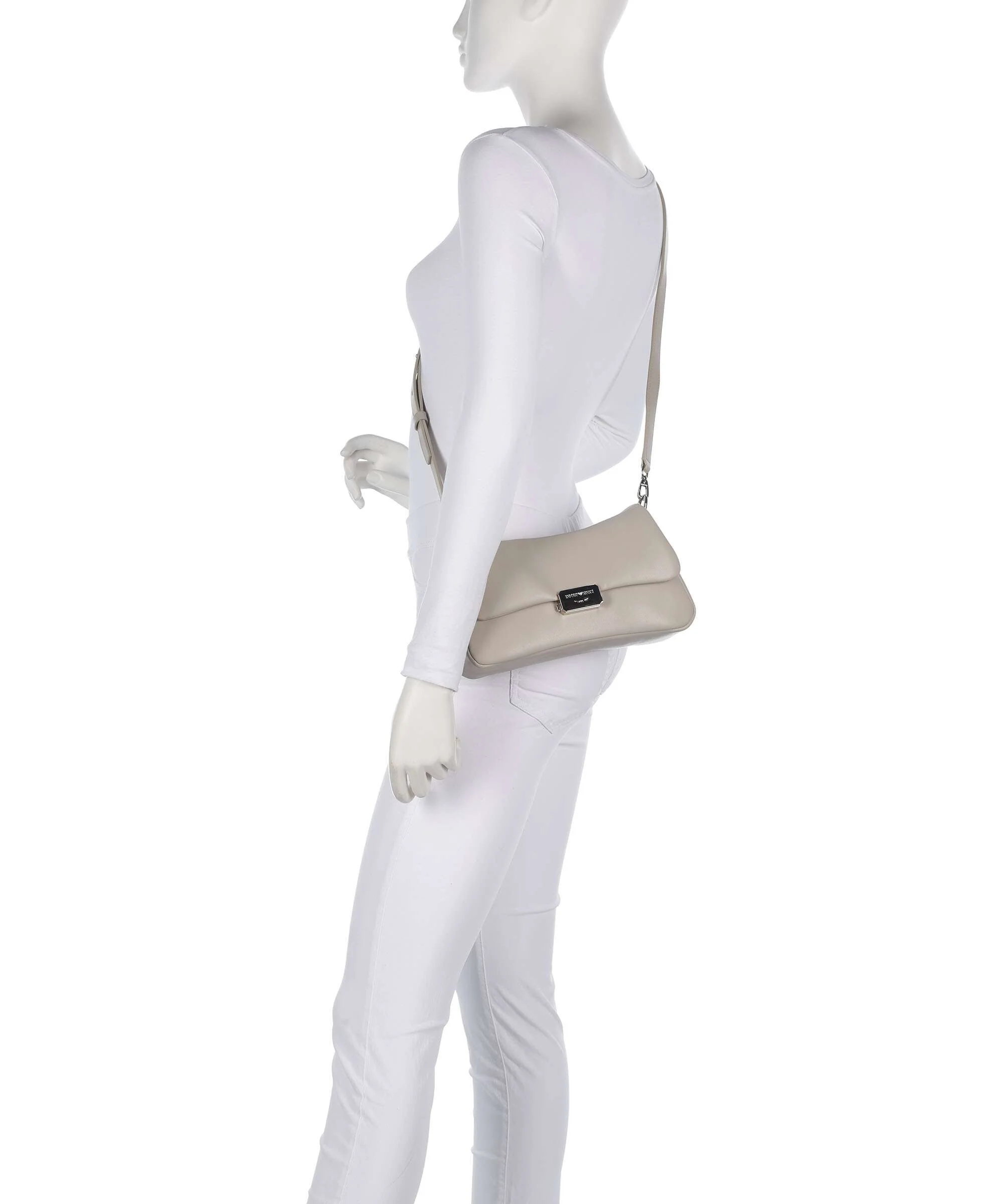 Emporio Armani Cassandra M Sac porté épaule cappuccino - Image 4