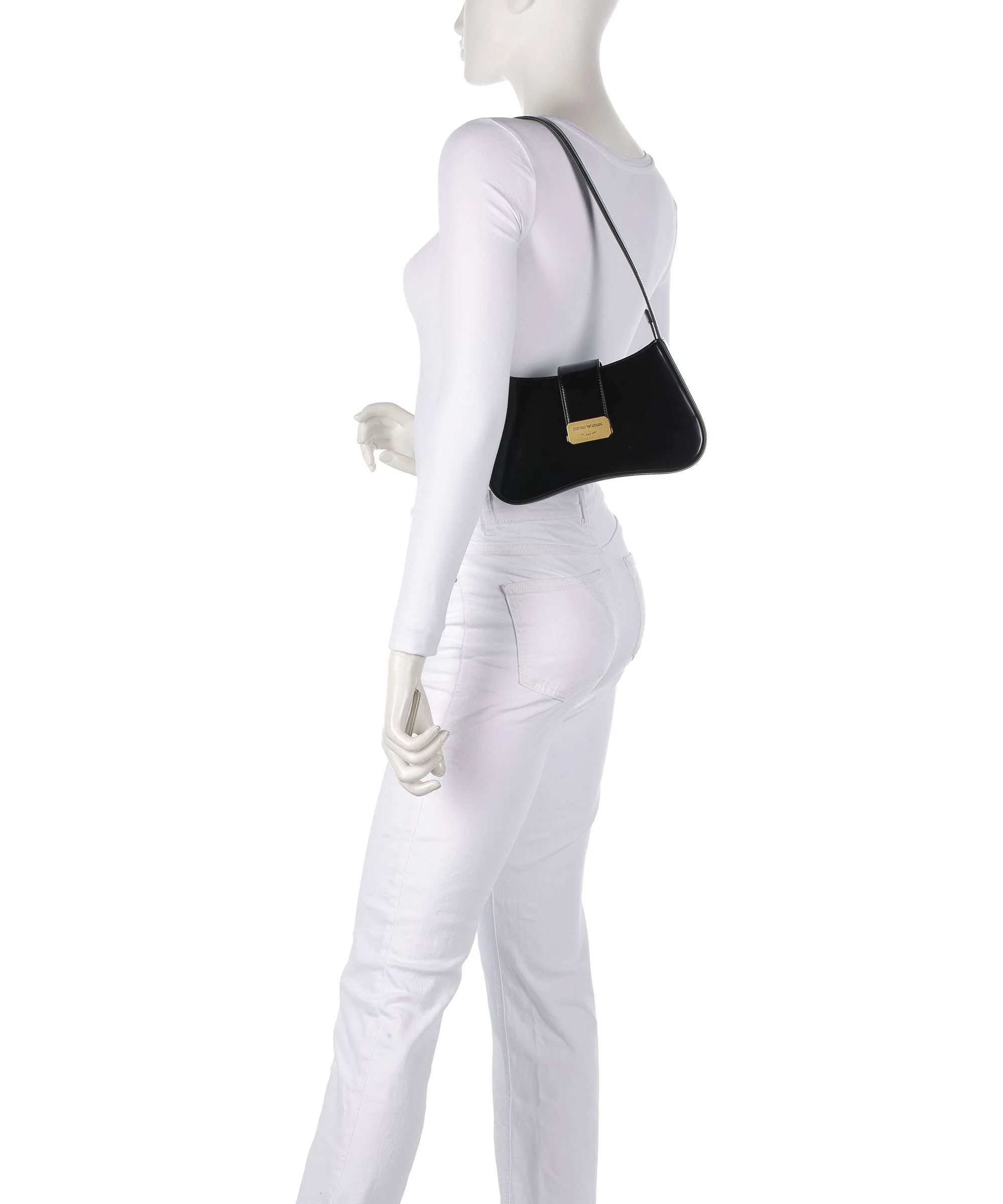 Emporio Armani Cassandra Sac porté épaule nero - Image 3