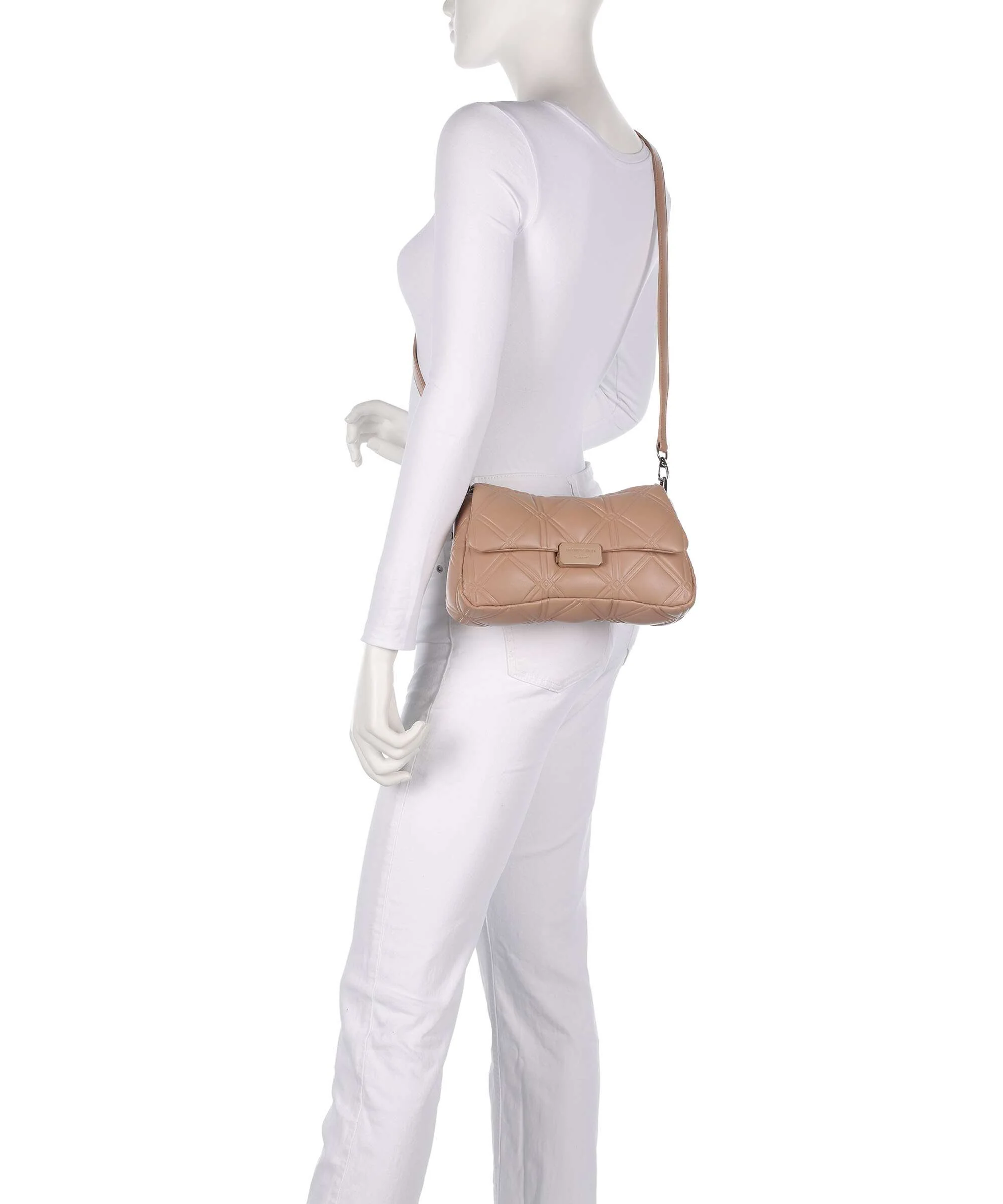 Emporio Armani Cassandra Sac porté épaule nocciola - Image 4