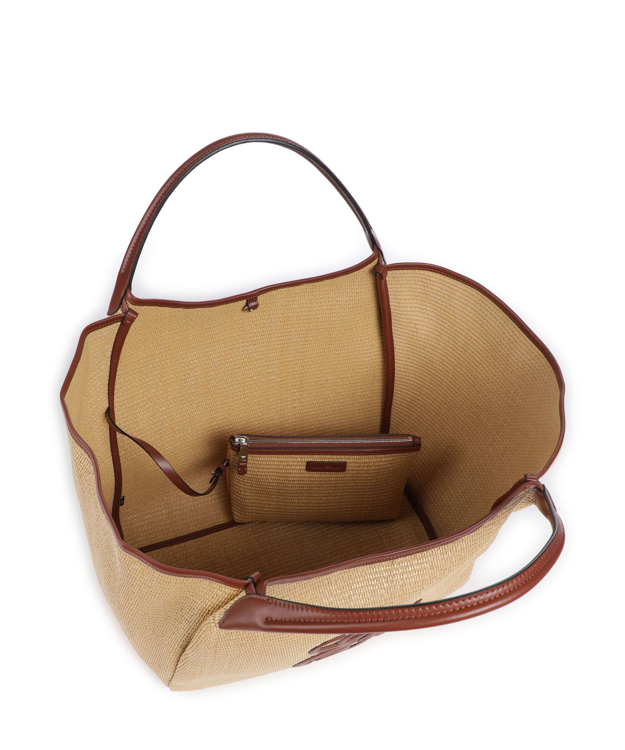 Emporio Armani Durini 24 L Cabas naturale/siena - Image 6