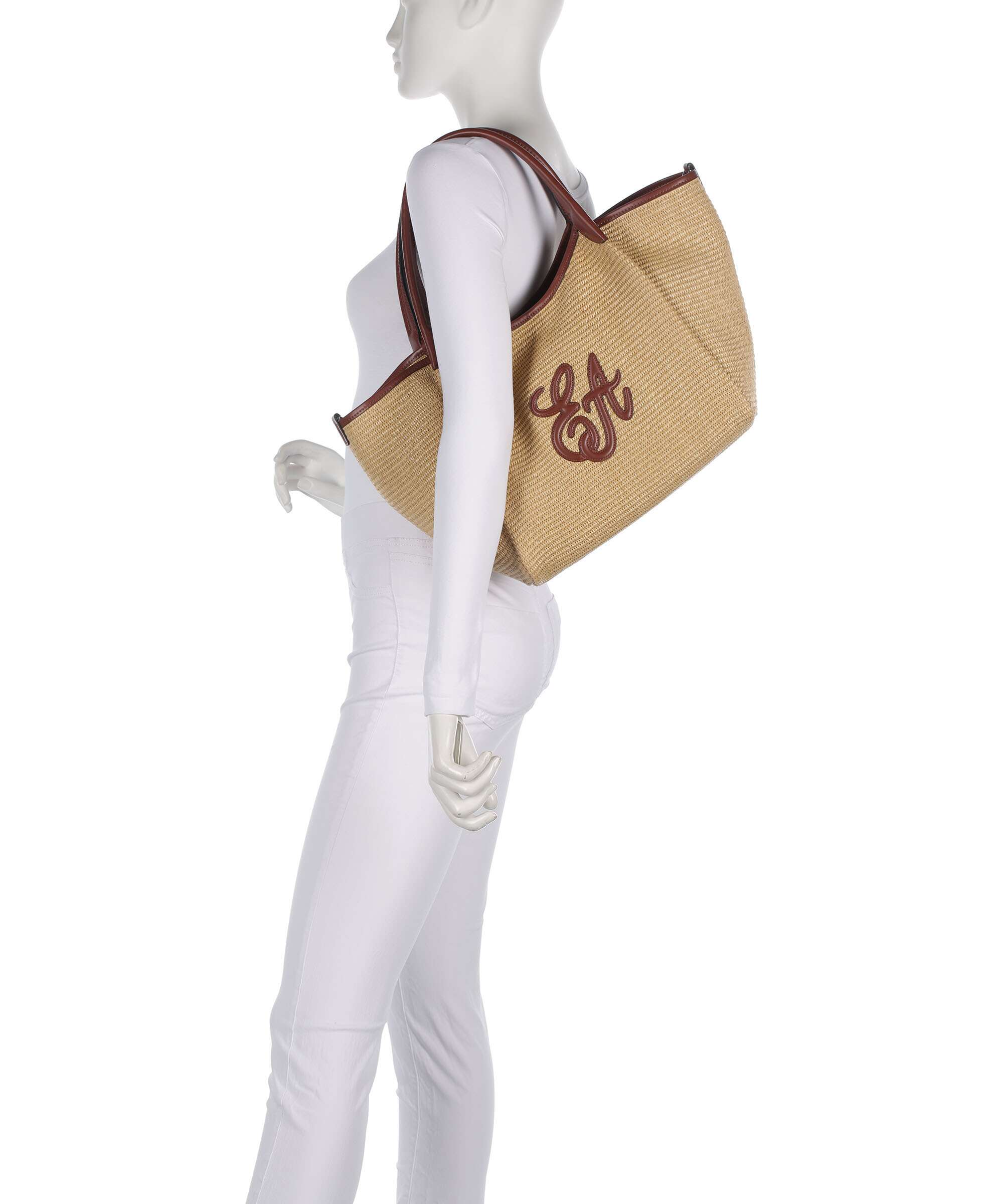 Emporio Armani Durini 24 M-L Cabas naturale/siena - Image 3