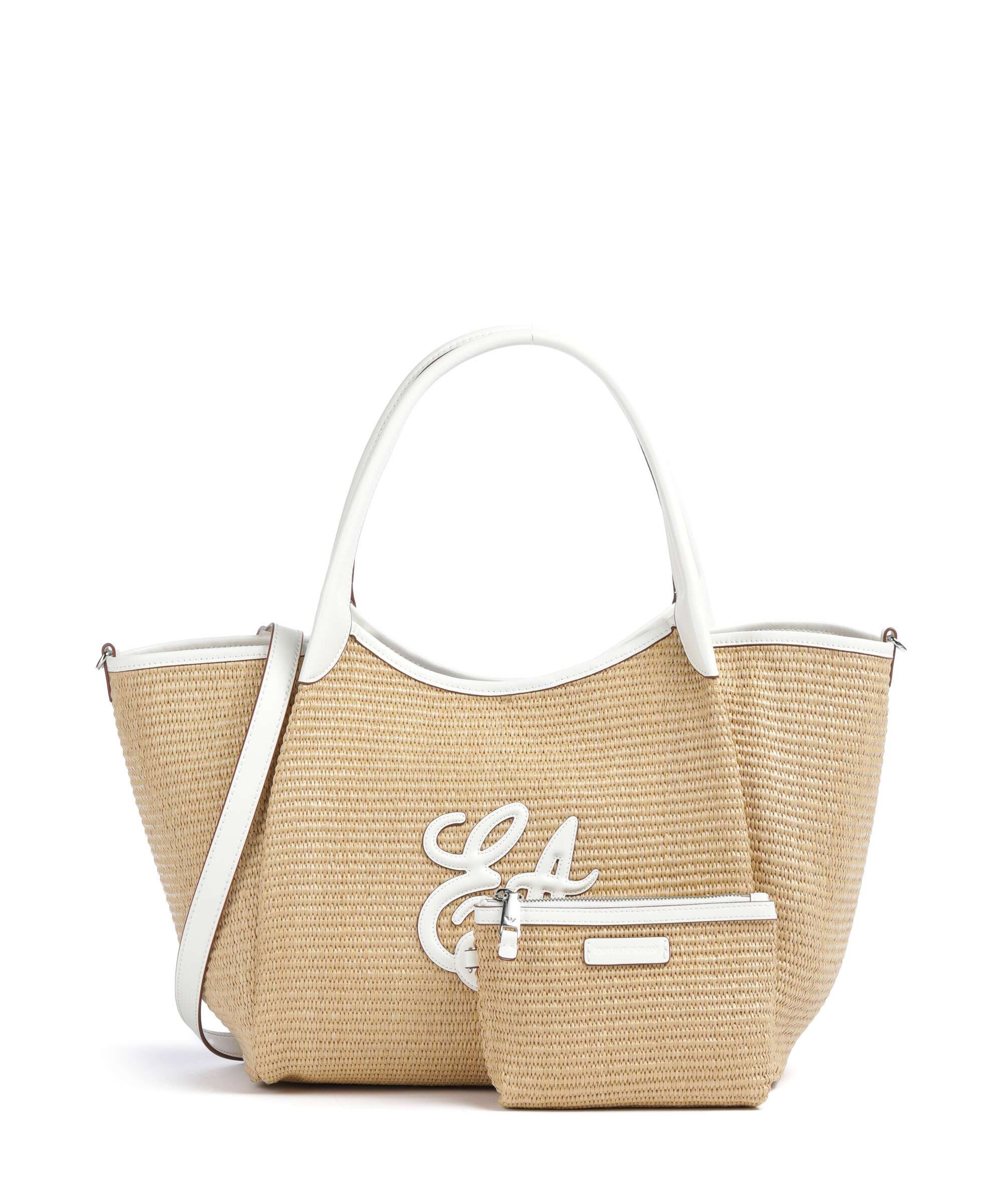 Emporio Armani Durini 24 M-L Cabas naturale/bianco - Image 4