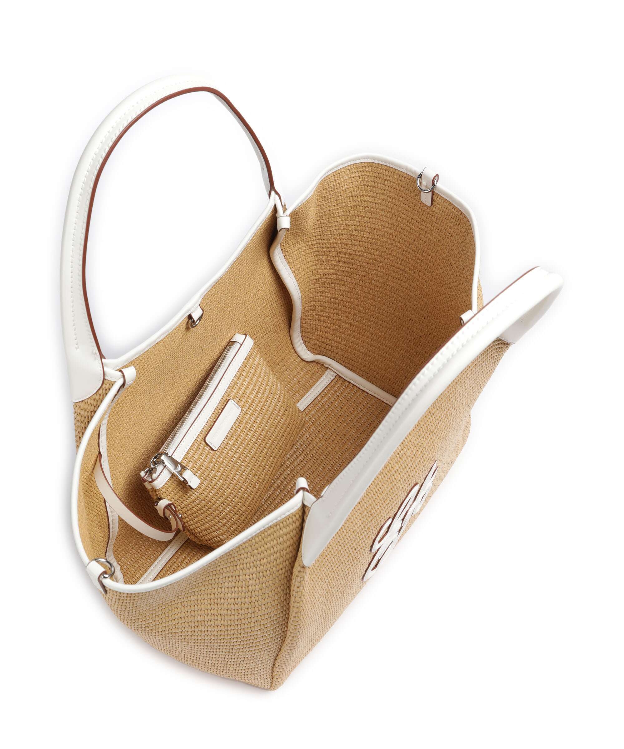 Emporio Armani Durini 24 M-L Cabas naturale/bianco - Image 6