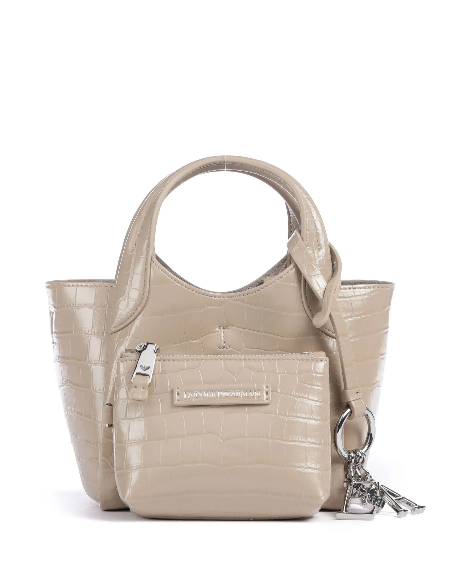 Emporio Armani Durini 24 Sac bandoulière beige - Image 4