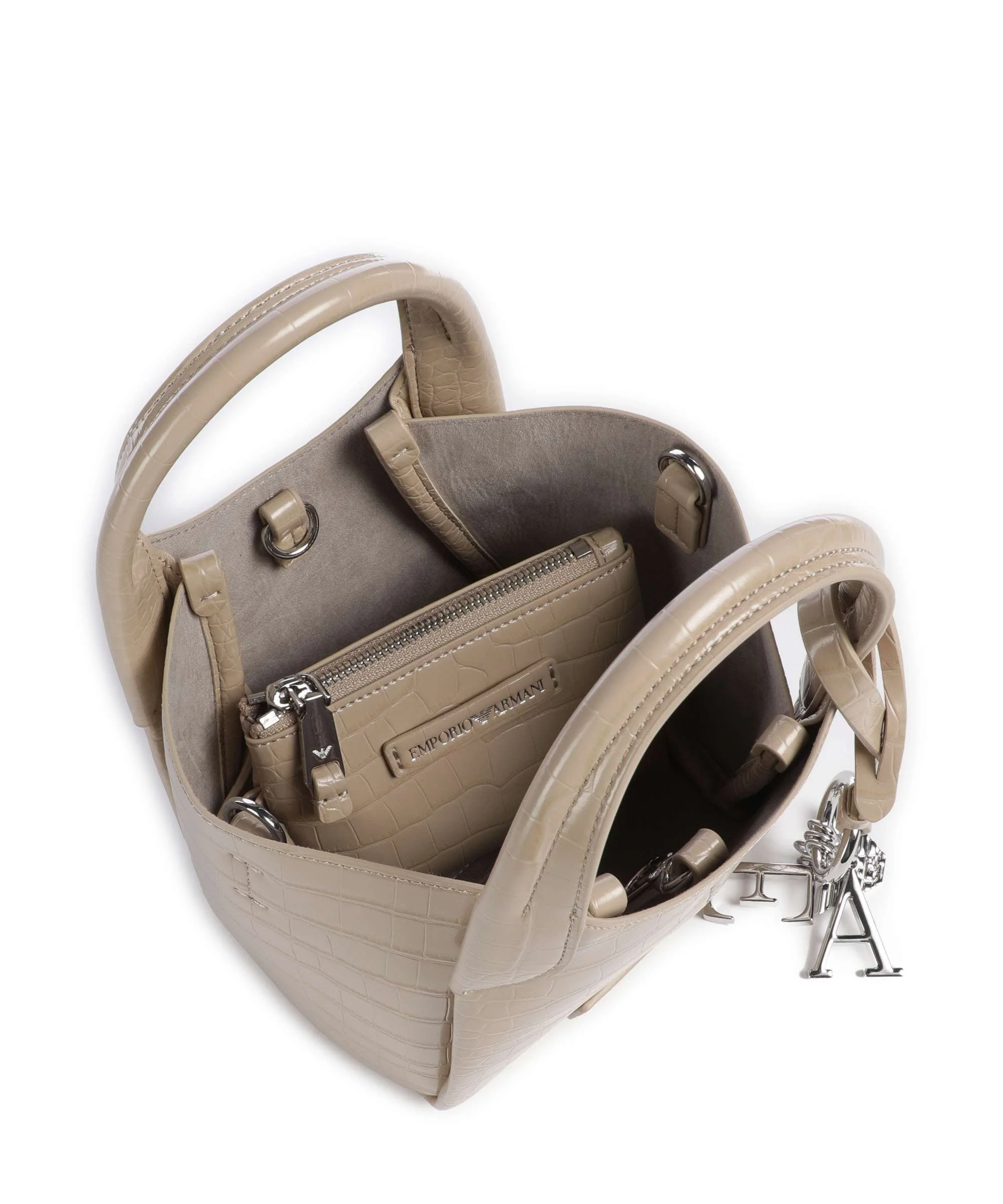 Emporio Armani Durini 24 Sac bandoulière beige - Image 7
