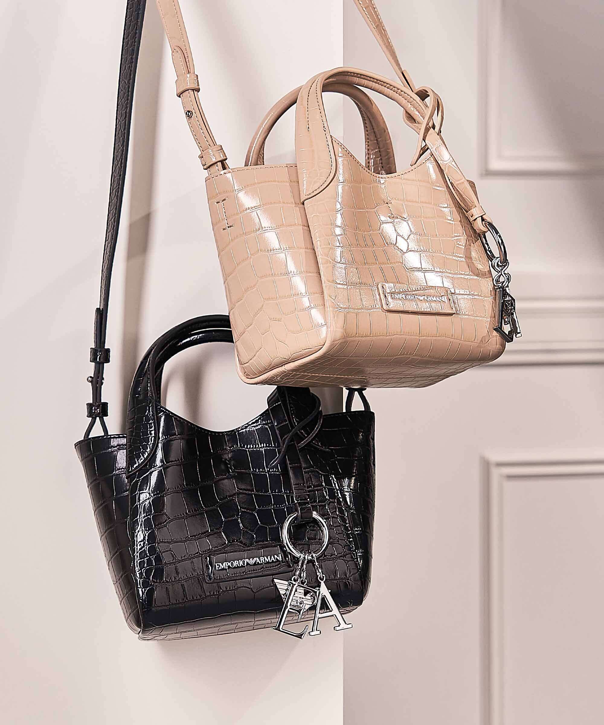 Emporio Armani Durini 24 Sac bandoulière beige - Image 8