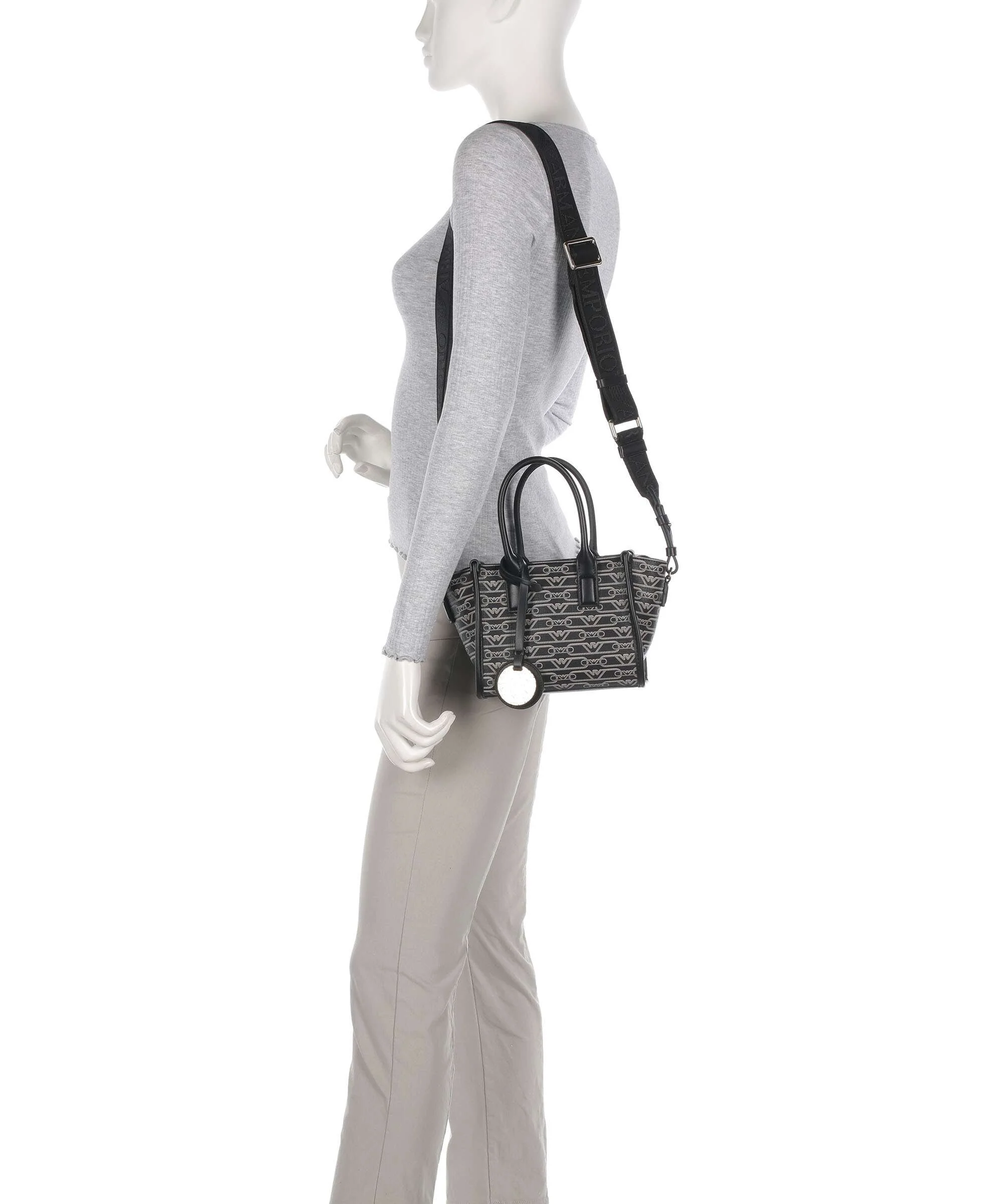 Emporio Armani La Gio Sac bandoulière nero/ecru - Image 4