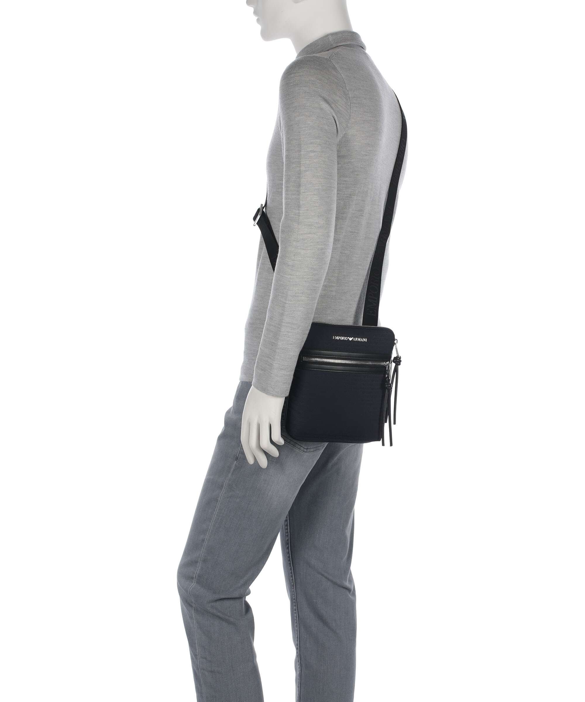 Emporio Armani Monogram Sac bandoulière iconico blu navy - Image 3