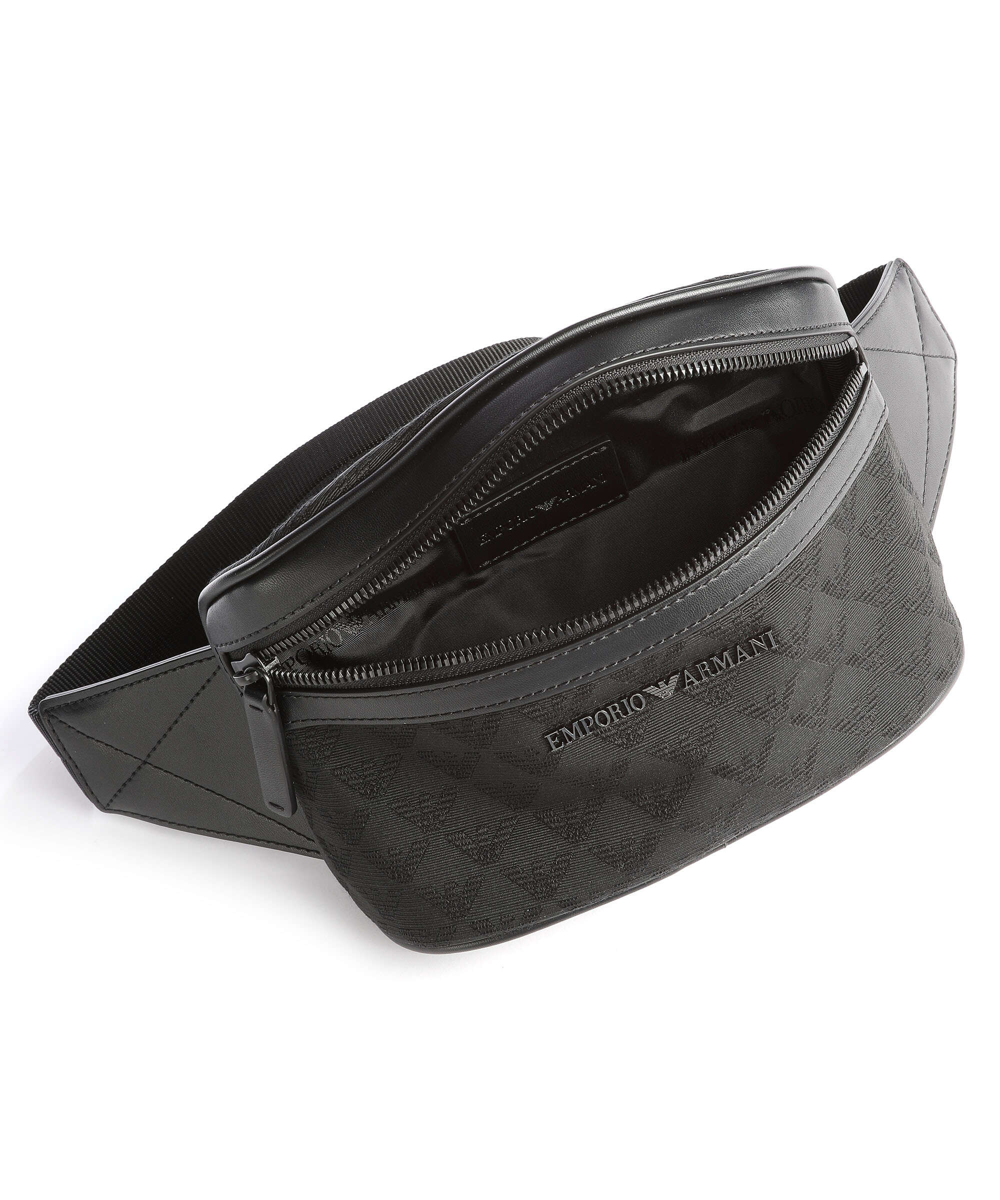 Emporio Armani Omnia Jacquard Sac banane black - Image 4