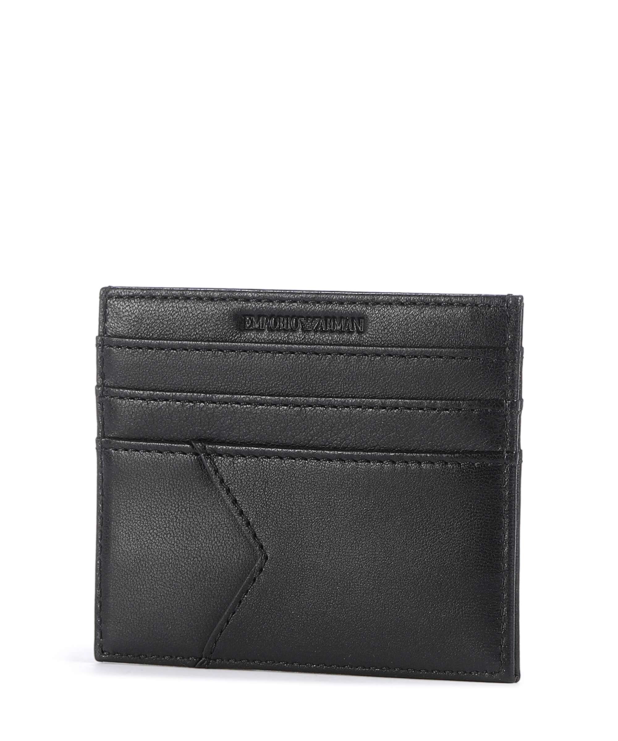 Emporio Armani Premium Nappa Étui à cartes crédit black beauty - Image 2