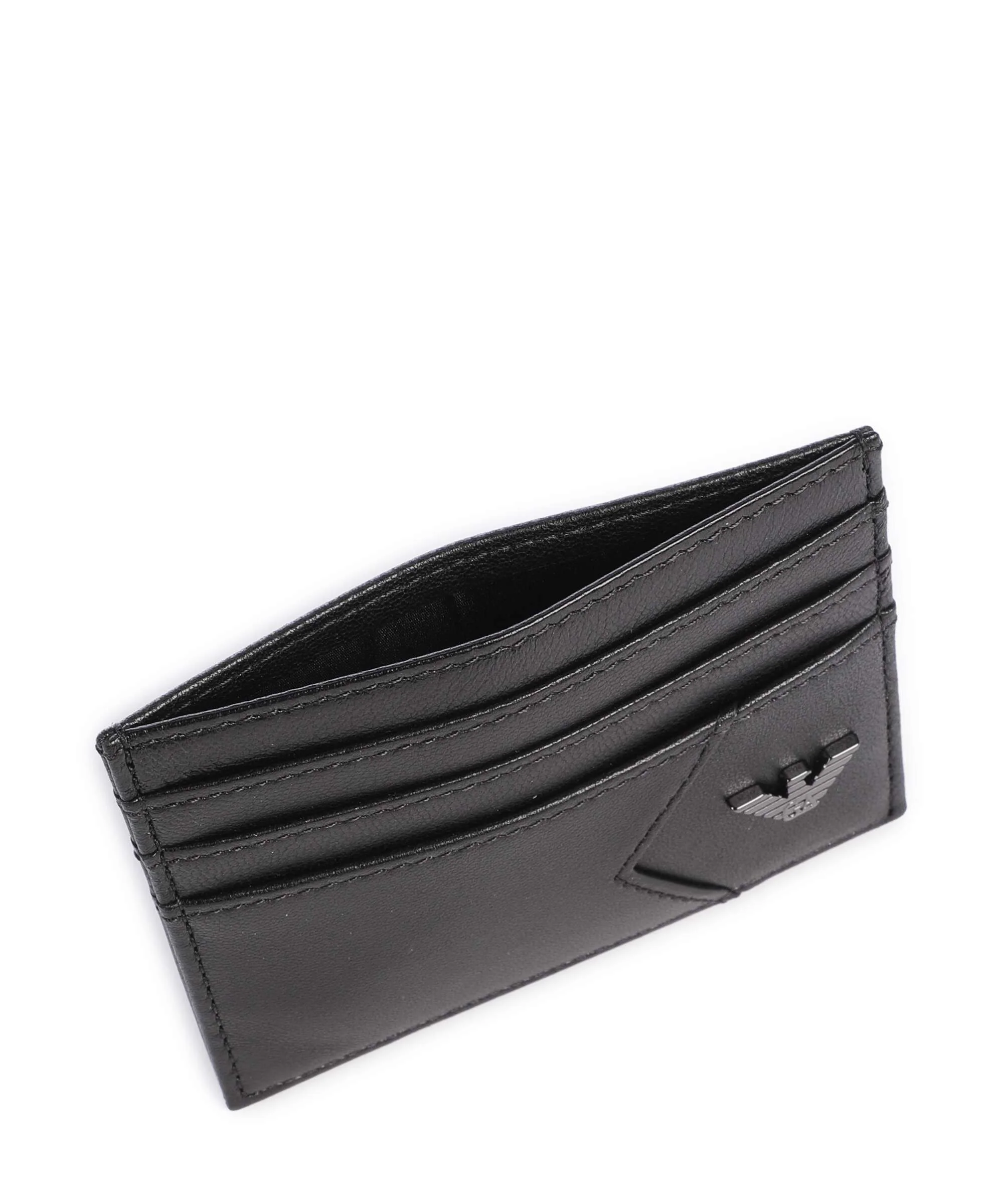 Emporio Armani Premium Nappa Étui à cartes crédit black beauty - Image 4