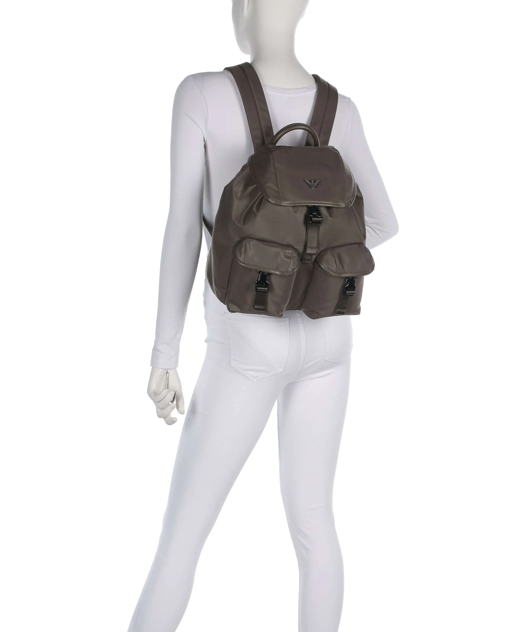 Emporio Armani Recycled Nylon Sac à dos major brown - Image 3