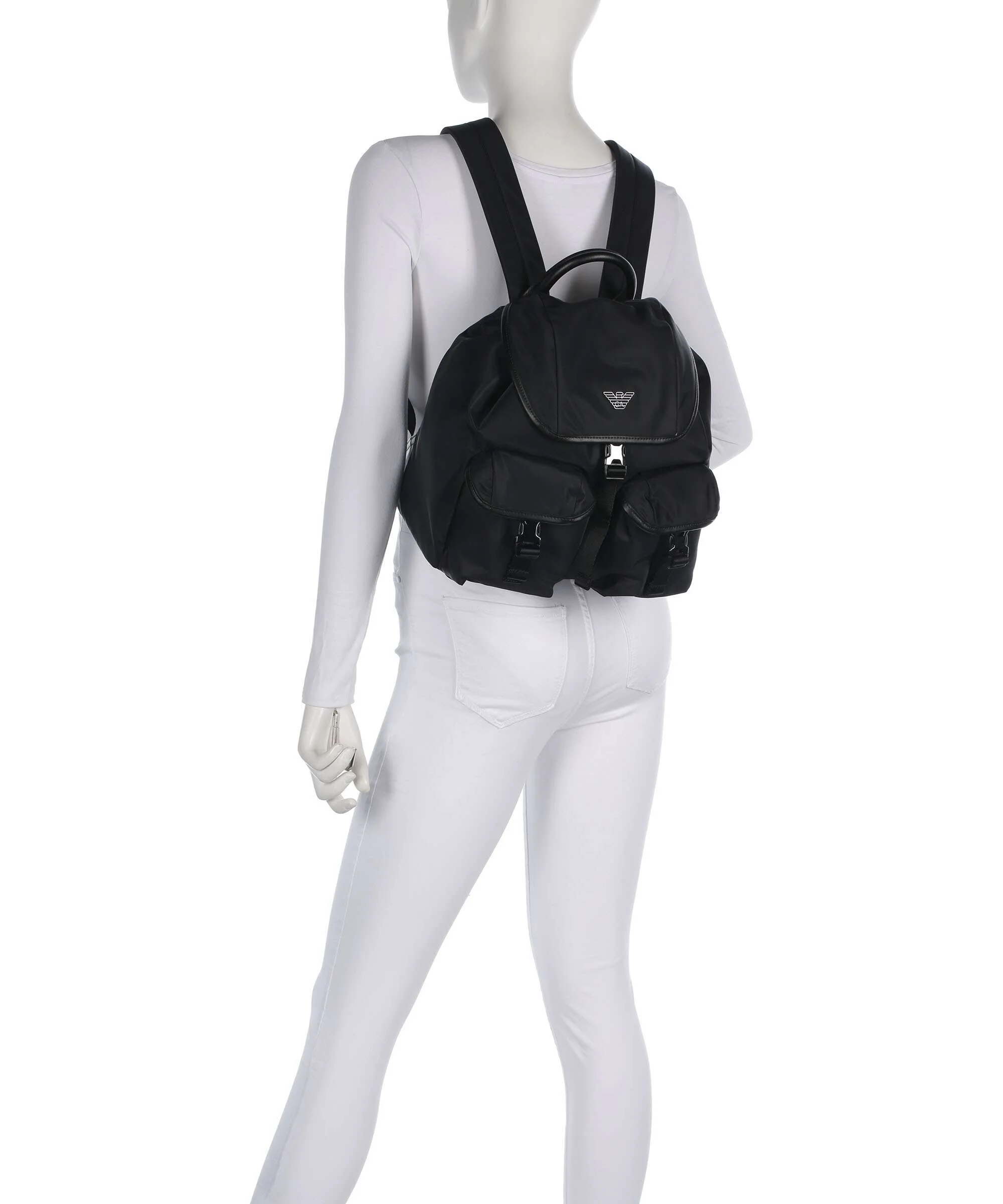 Emporio Armani Recycled Nylon Sac à dos black beauty - Image 3