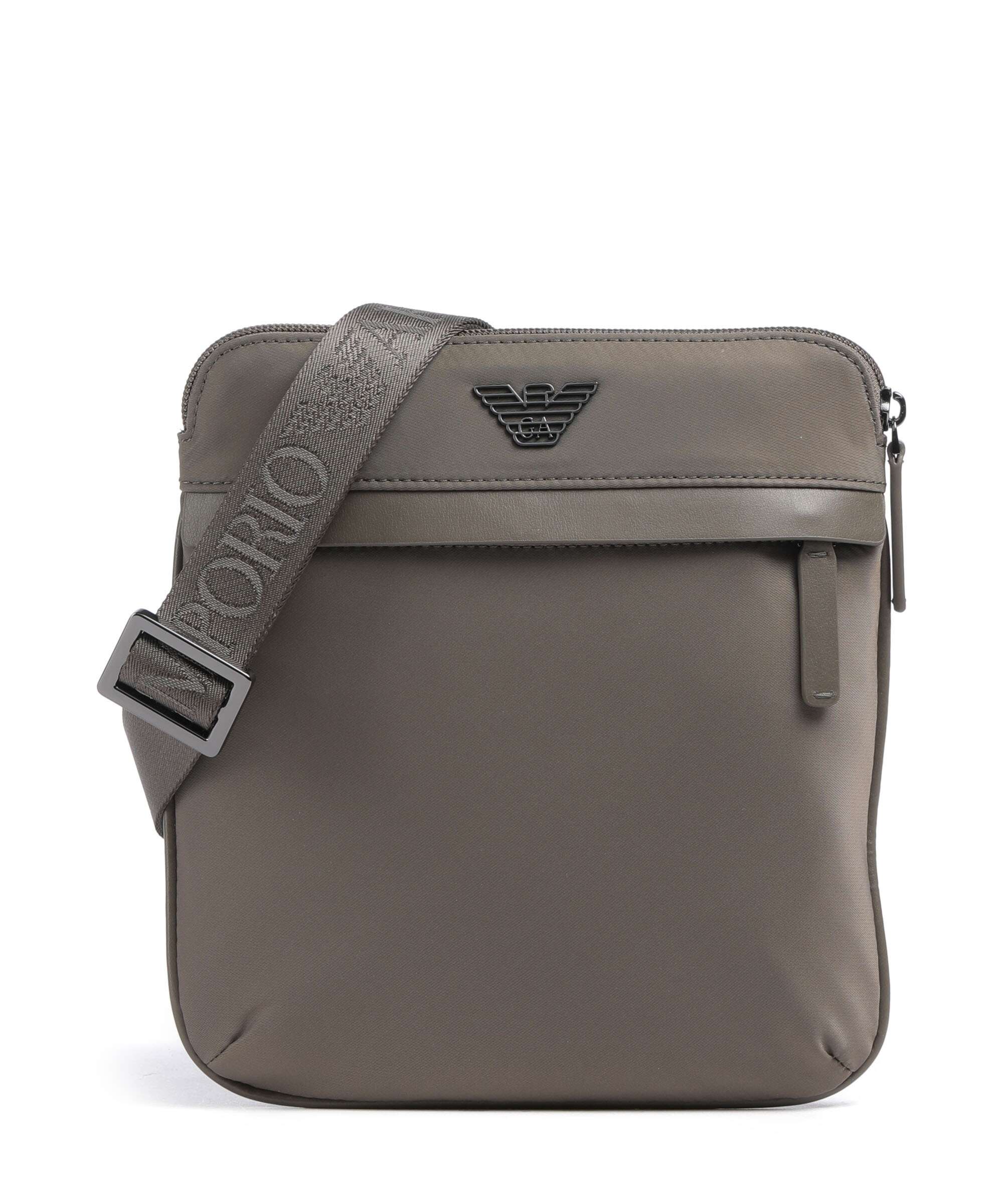Emporio Armani Recycled Nylon Sac bandoulière major brown