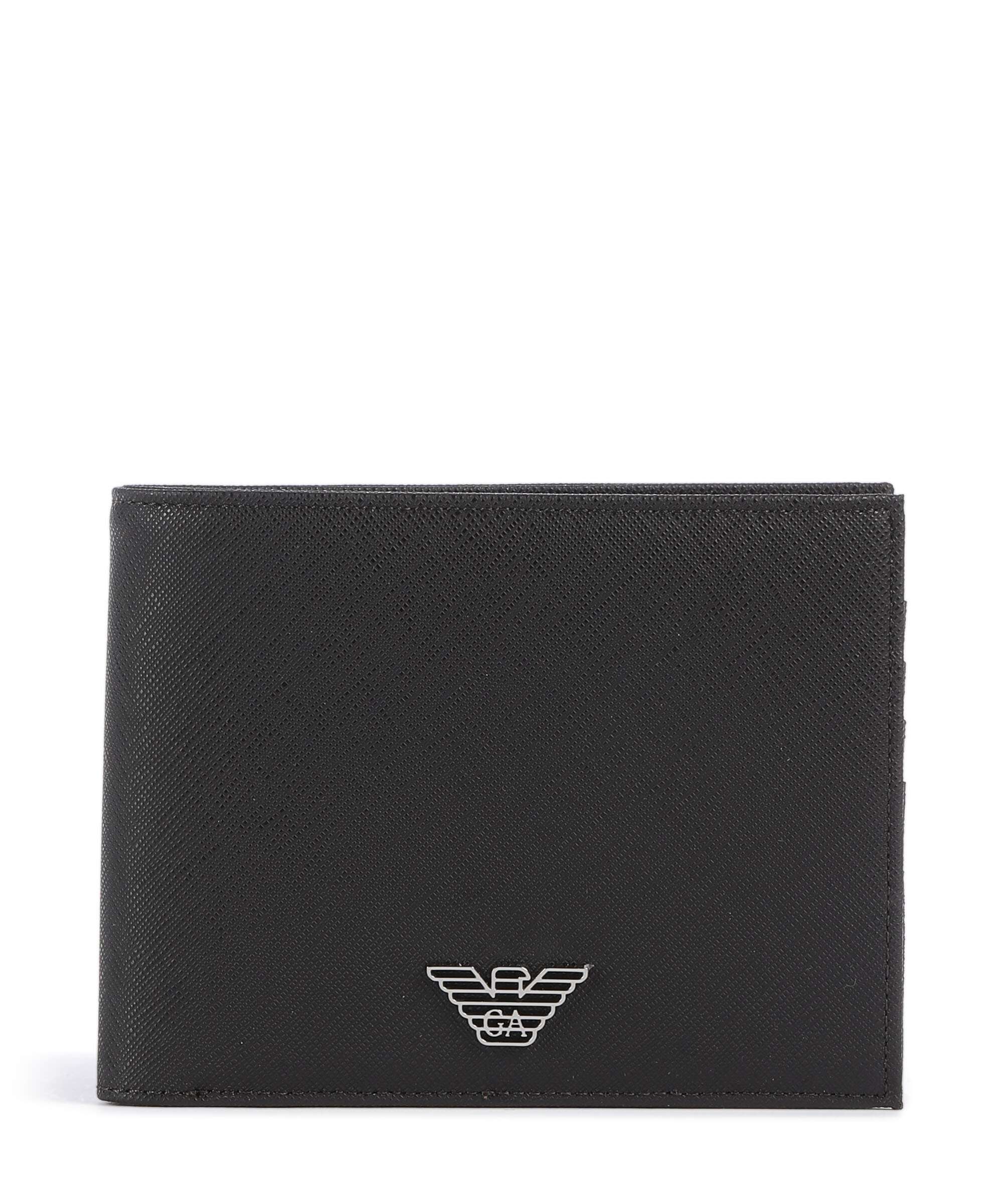 Emporio Armani Saffiano Animation Portefeuille ebony