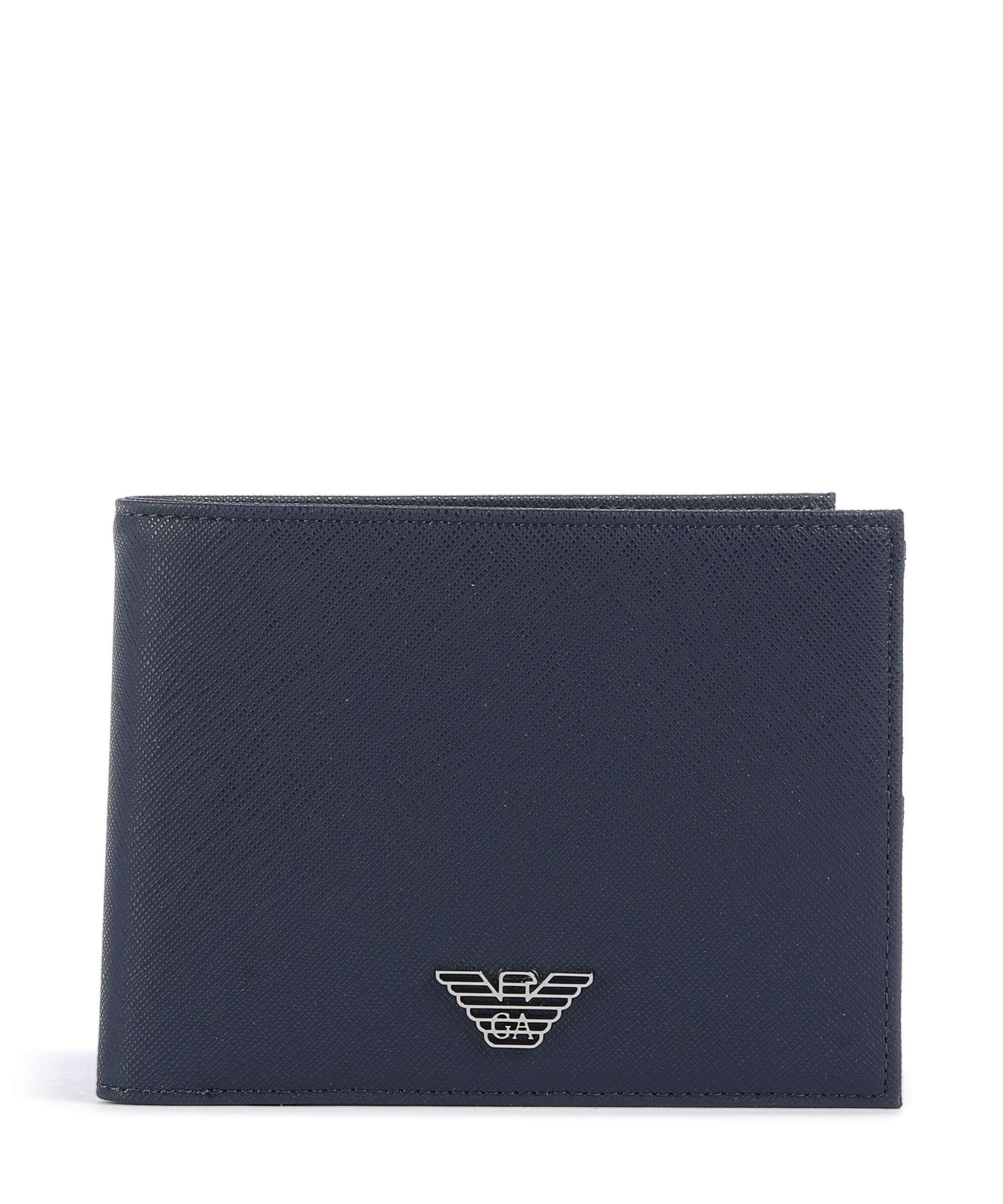 Emporio Armani Saffiano Animation Portefeuille medieval blue