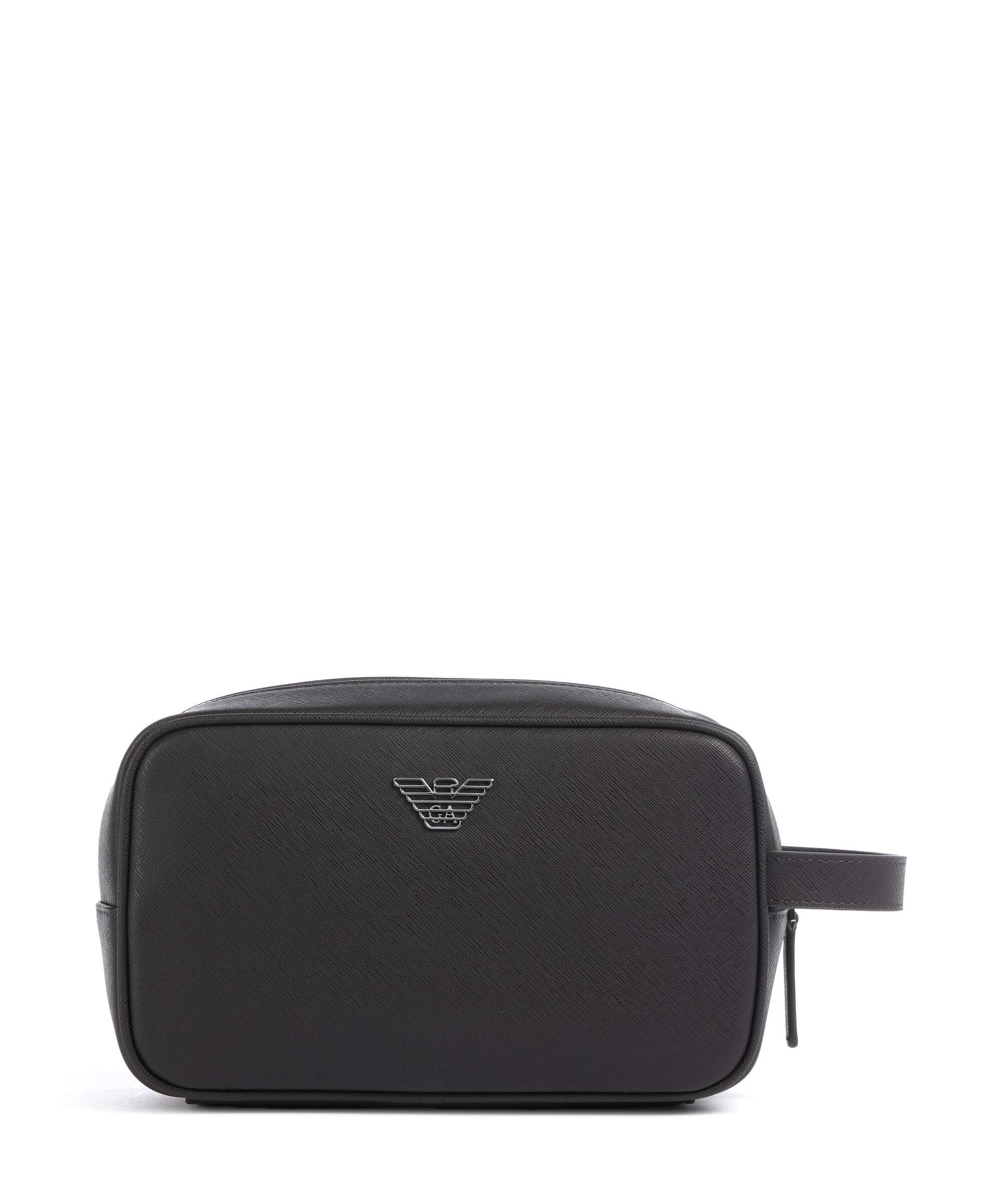 Emporio Armani Saffiano Animation Trousse de toilette ebony