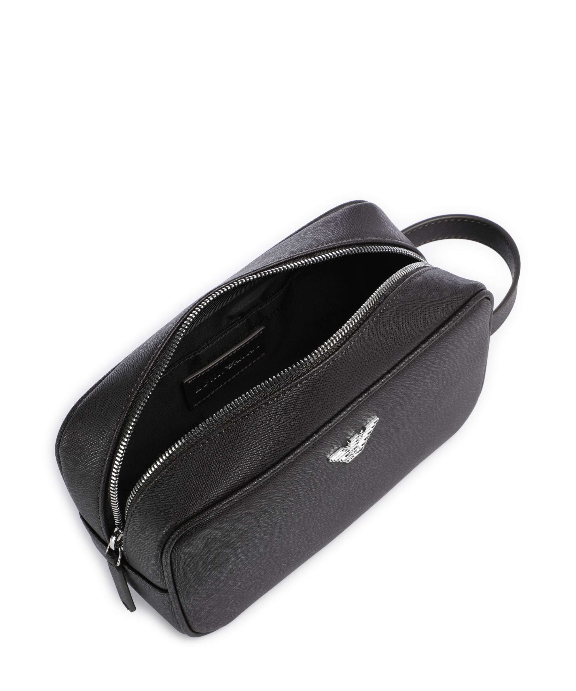Emporio Armani Saffiano Animation Trousse de toilette ebony - Image 4