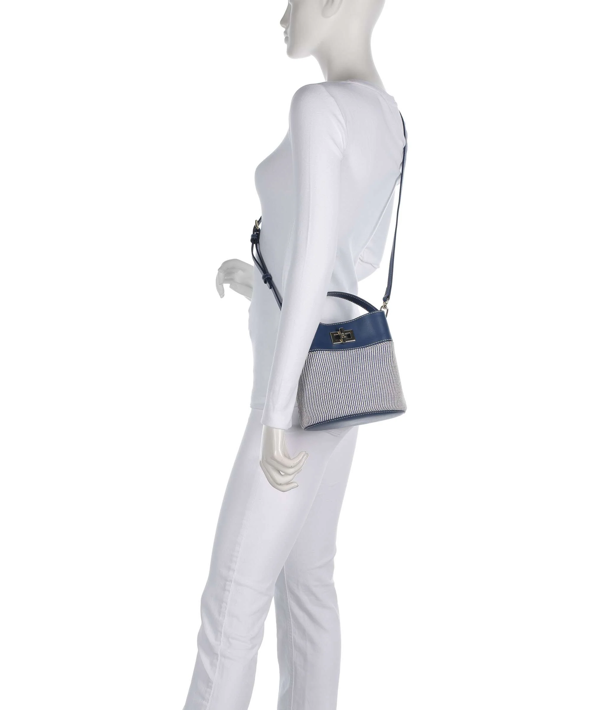 Furla Amelia Mini Sac seau toni indigo - Image 3