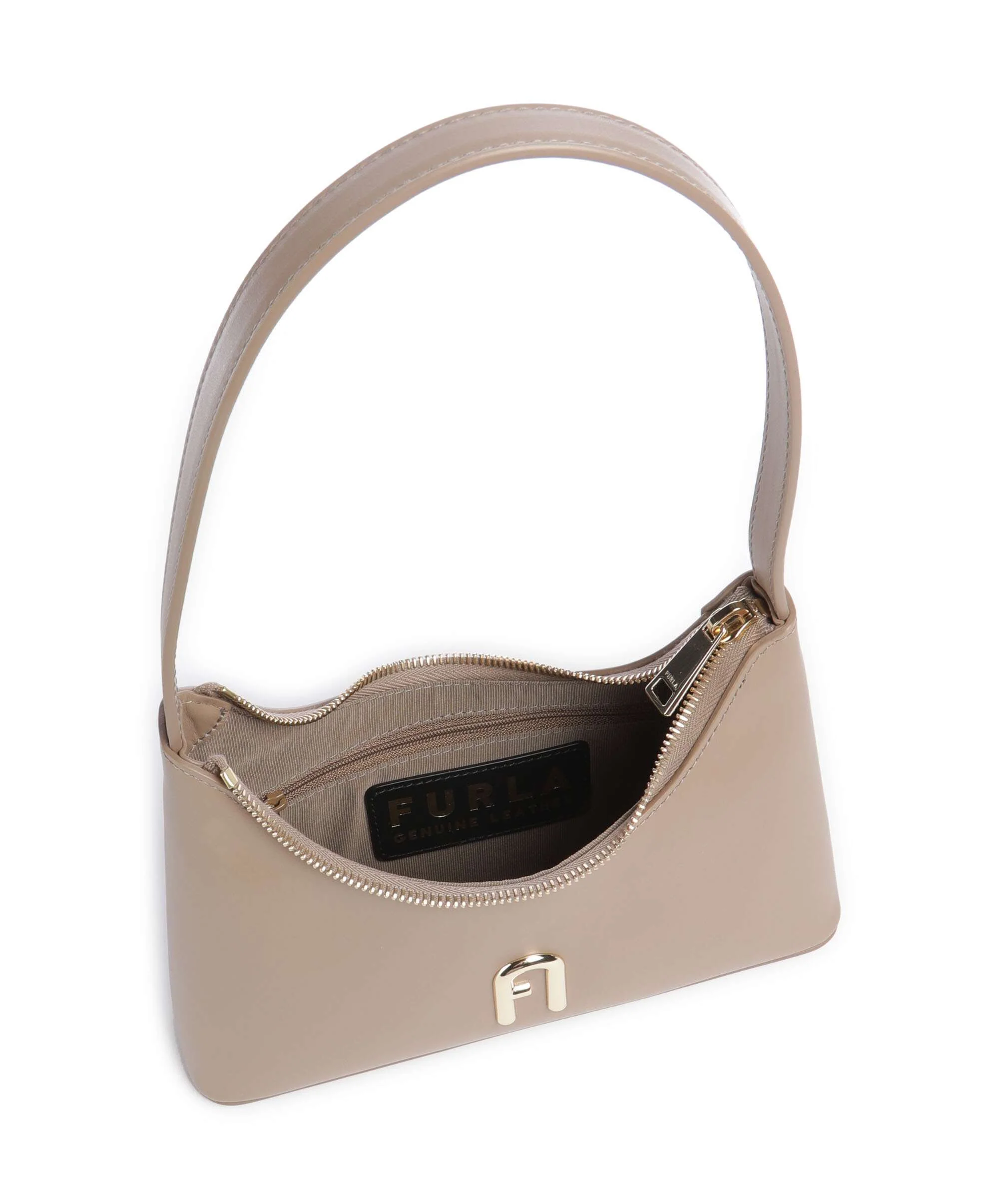 Furla Diamante Mini Sac porté épaule greige - Image 6
