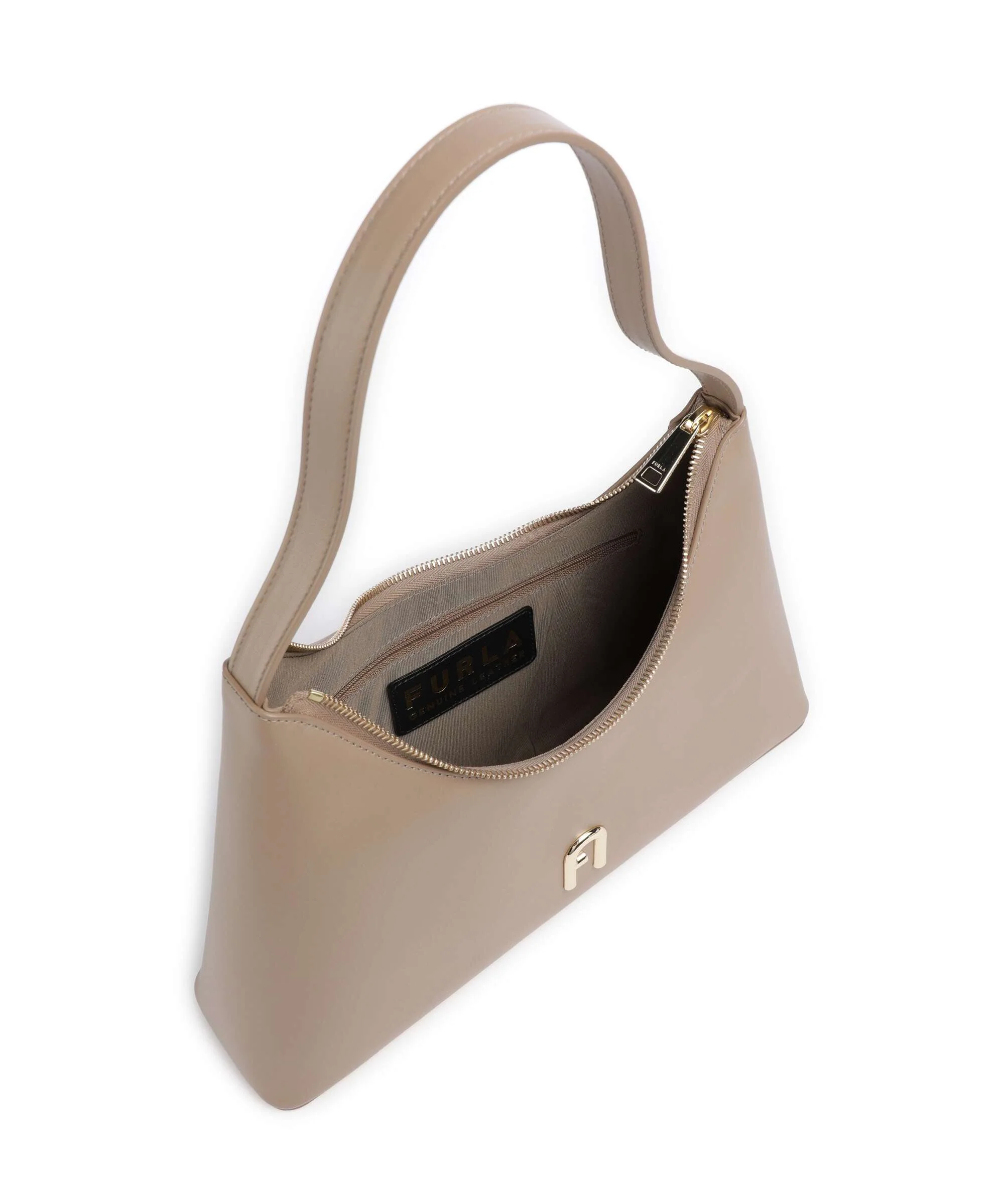 Furla Diamante S Sac porté épaule greige - Image 5