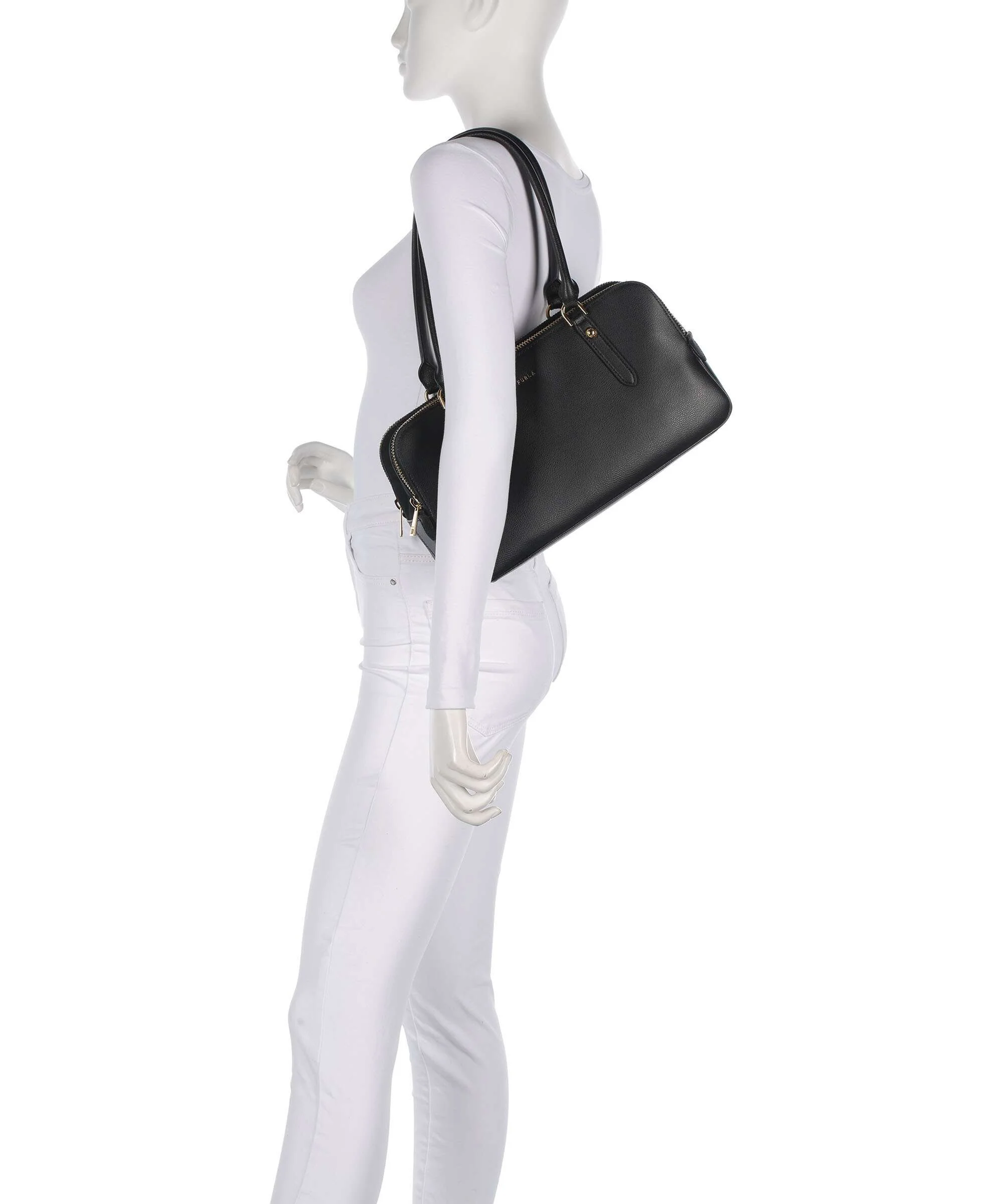 Furla Giulia M Sac porté épaule nero - Image 3