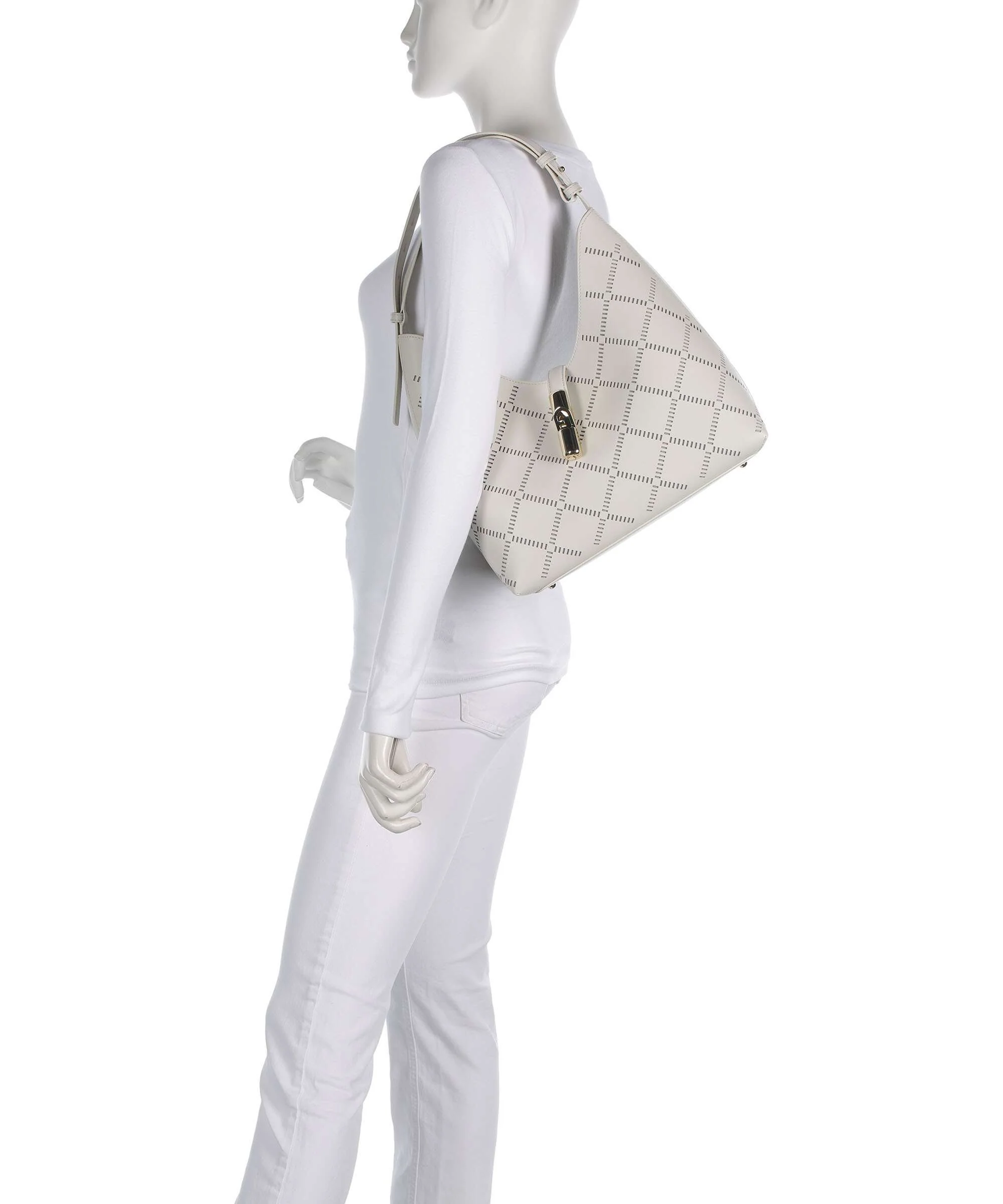 Furla Goccia M Sac fourre-tout marshmallow - Image 3