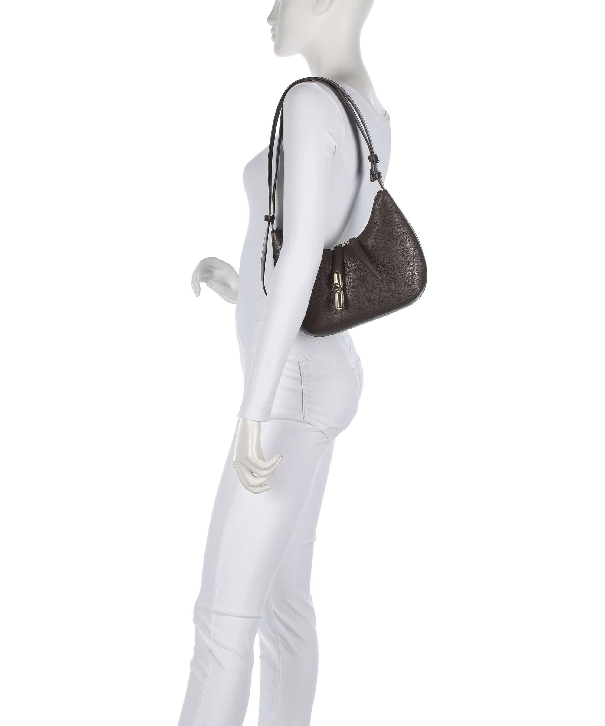 Furla Goccia S Sac porté épaule cioccolato - Image 3