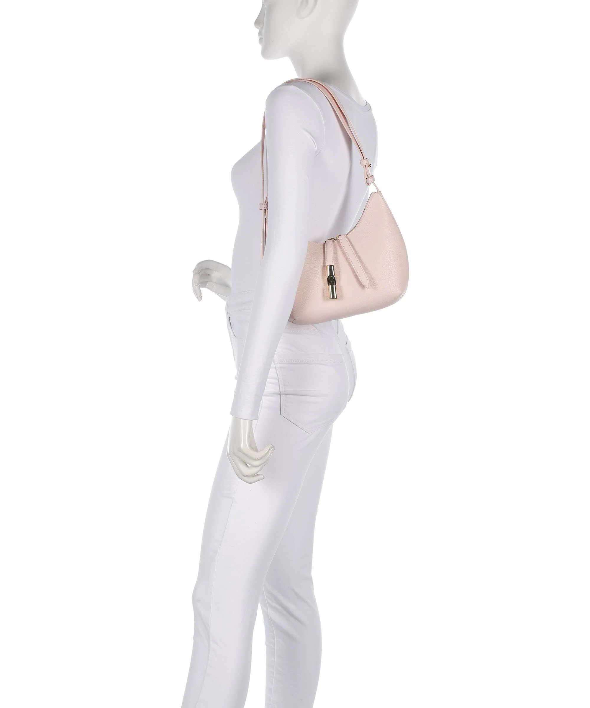 Furla Goccia S Sac porté épaule dusty pink - Image 3