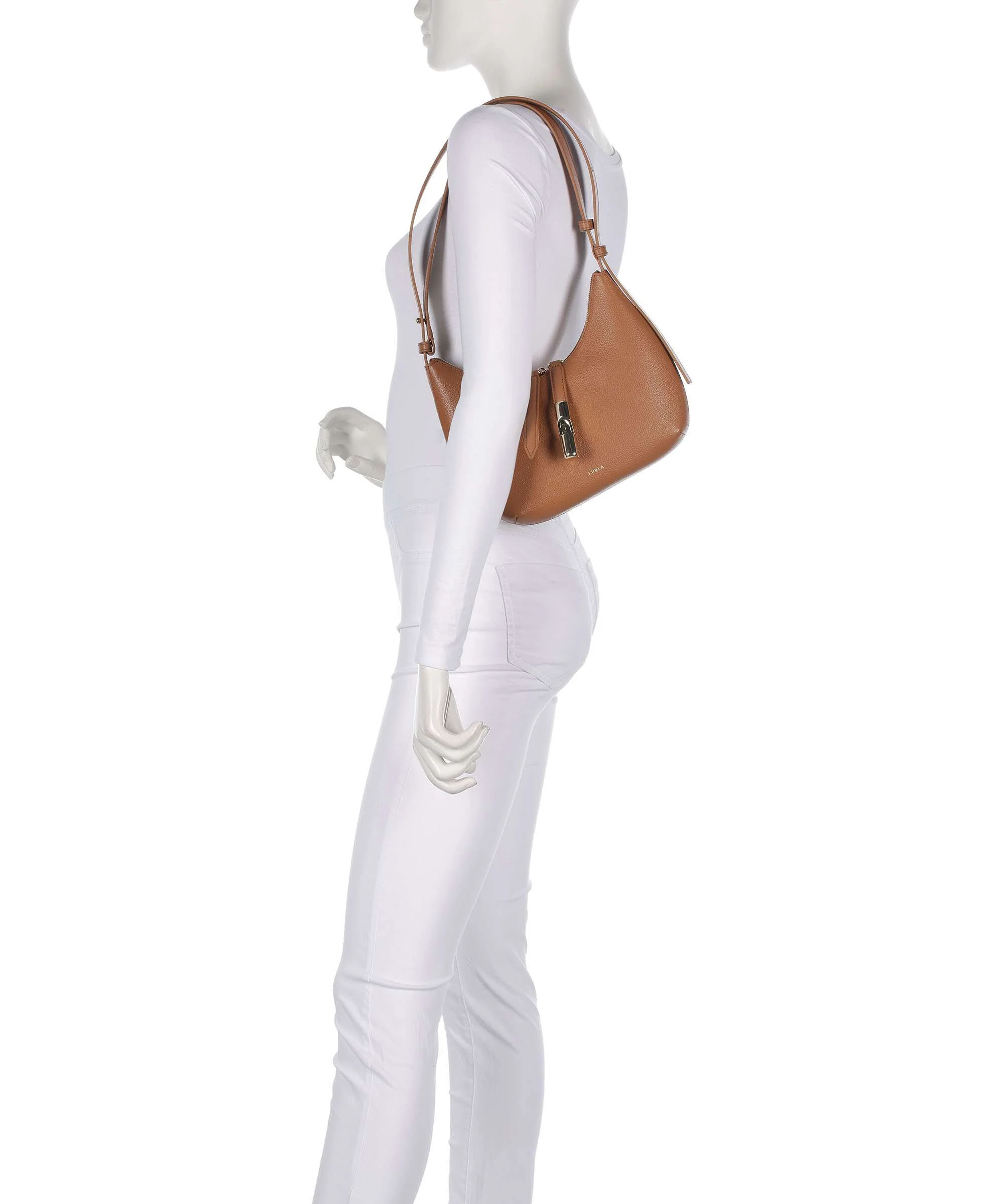 Furla Goccia S Sac porté épaule brandy - Image 3
