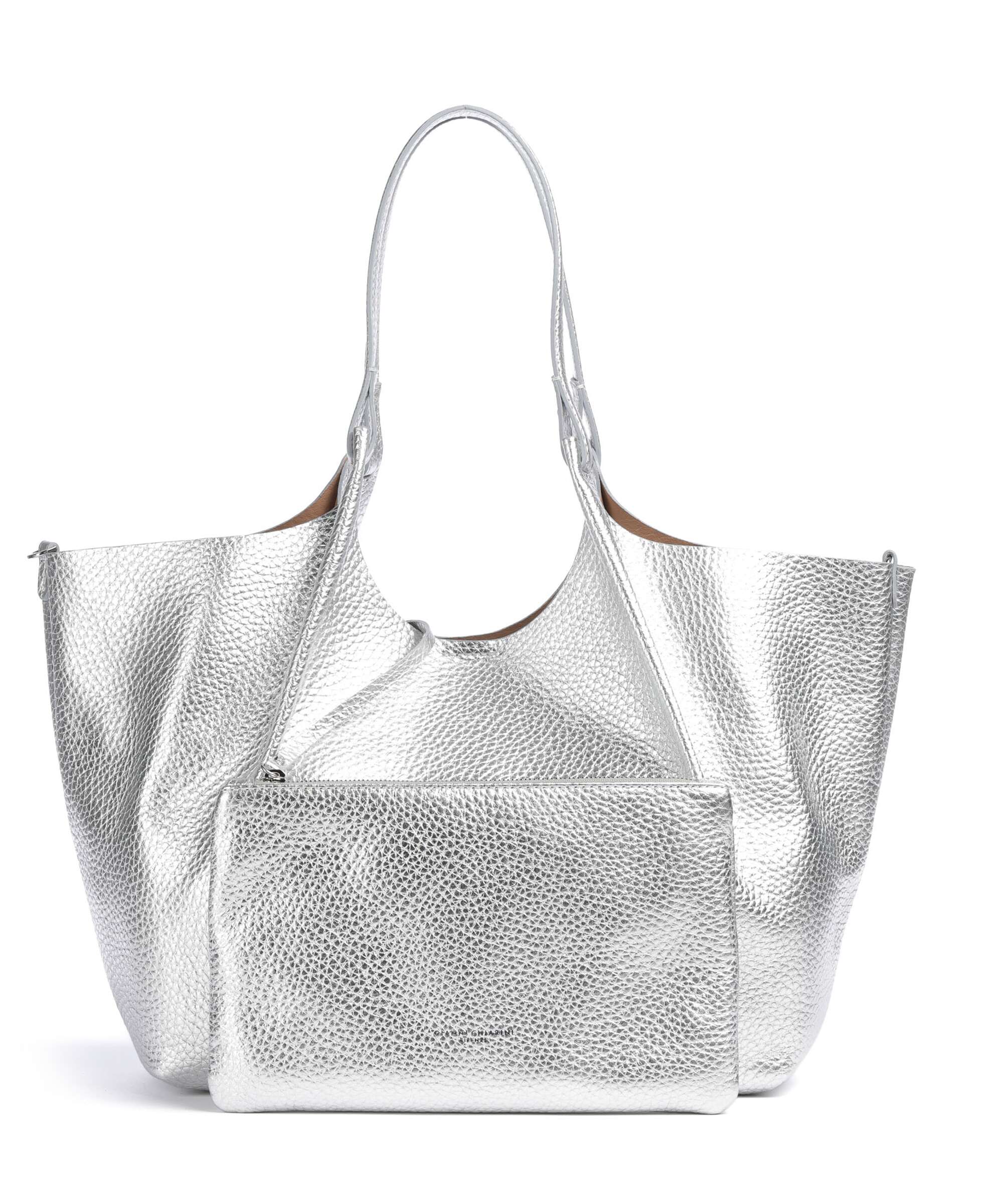 Gianni Chiarini Dua L Sac fourre-tout silver clay - Image 2