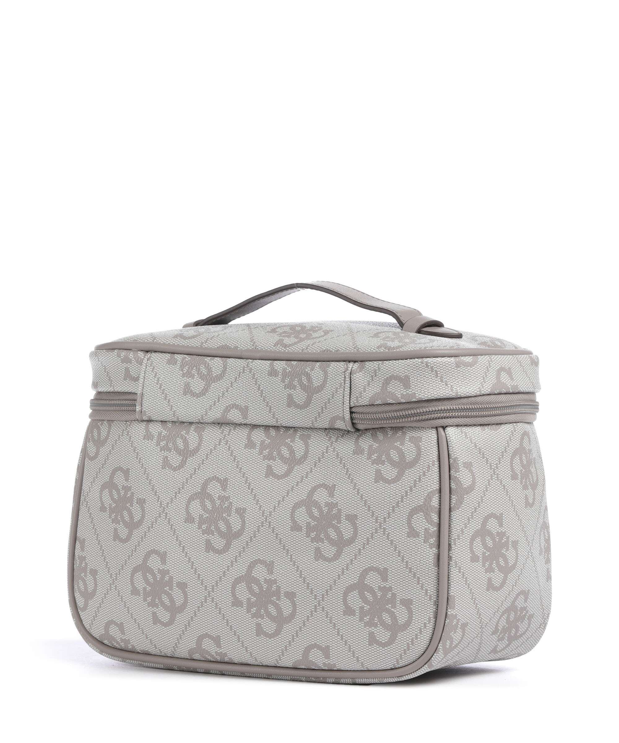 Guess Berta 4G Logo Trousse de toilette dark taupe logo - Image 2