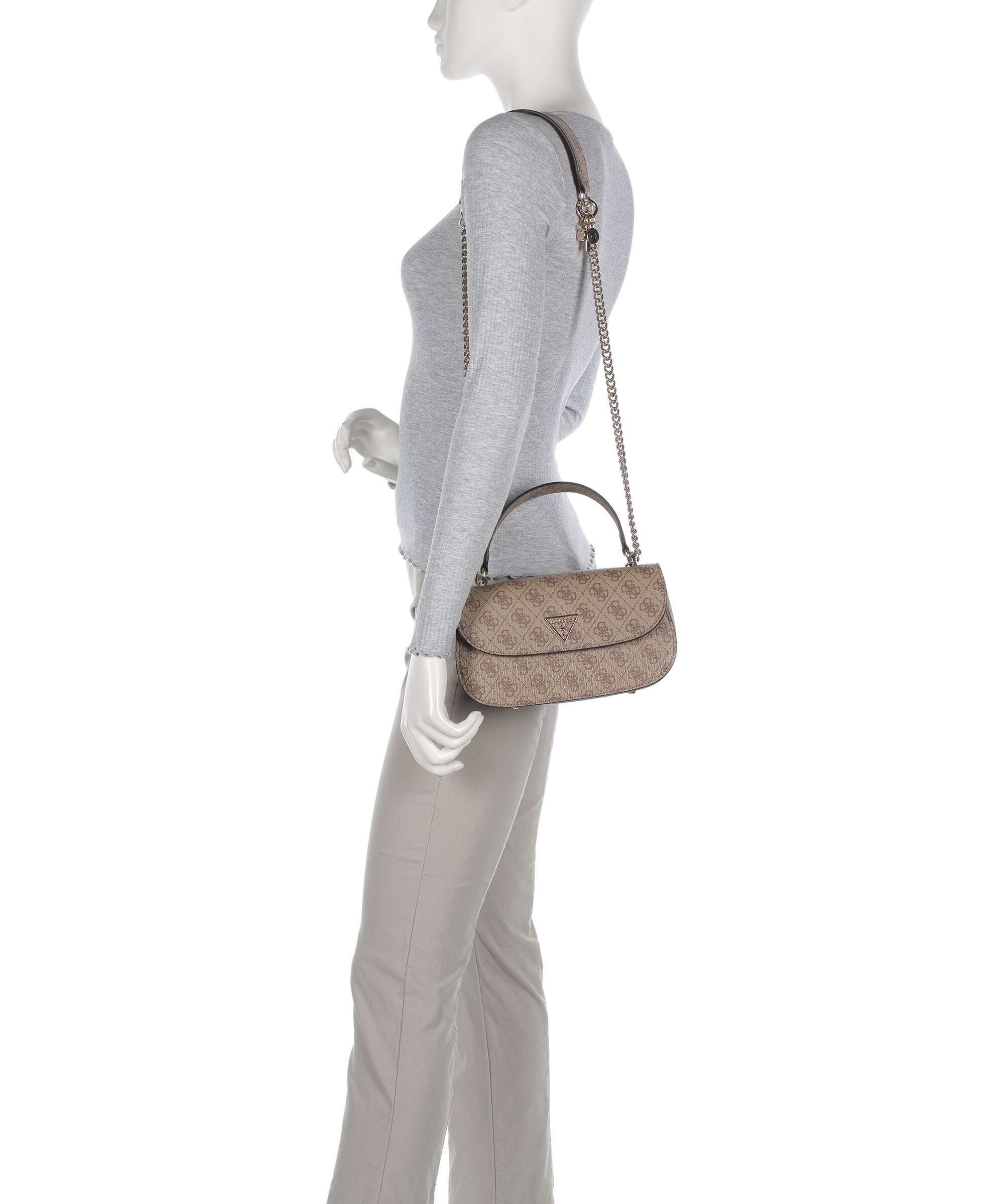 Guess Erica Eco Sac porté épaule latte logo - Image 4