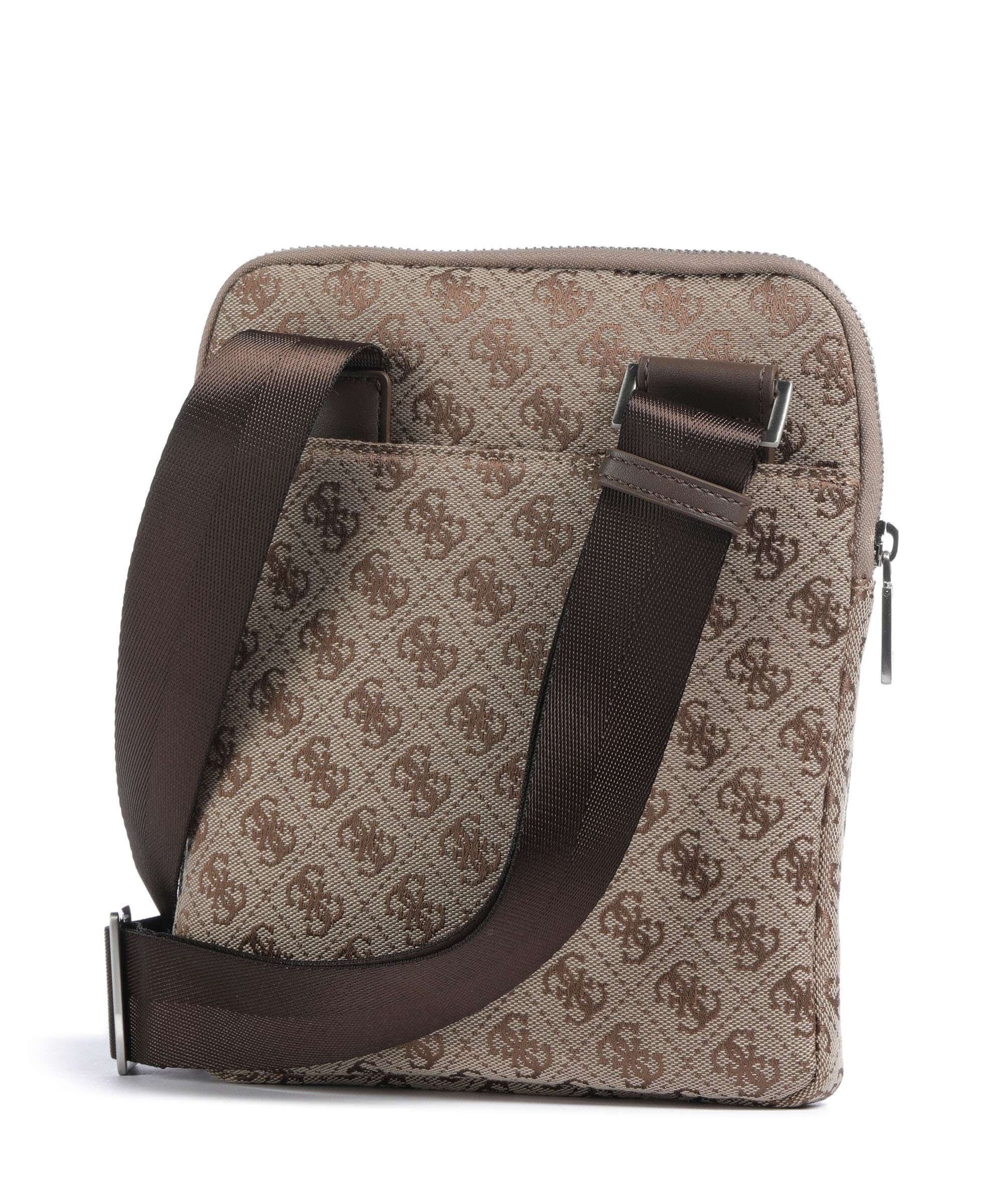 Guess Milano 4G Jacquard Stripe Sac bandoulière beige/brown - Image 2