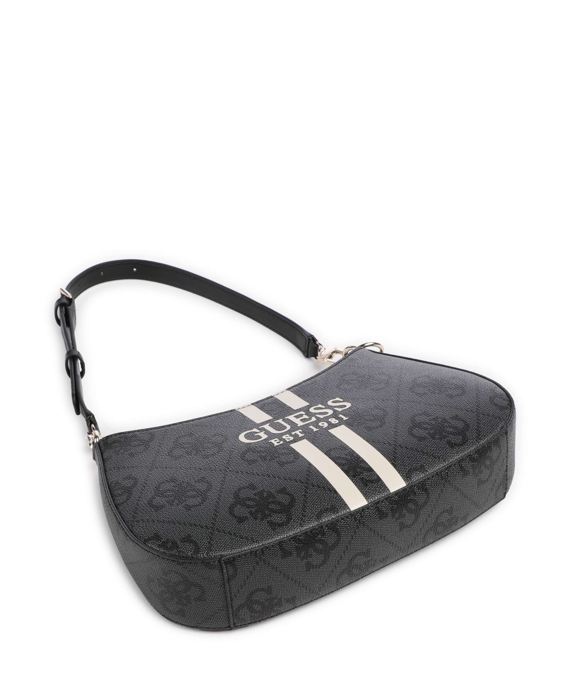 Guess Noelle 4G Logo Sac porté épaule coal logo - Image 5