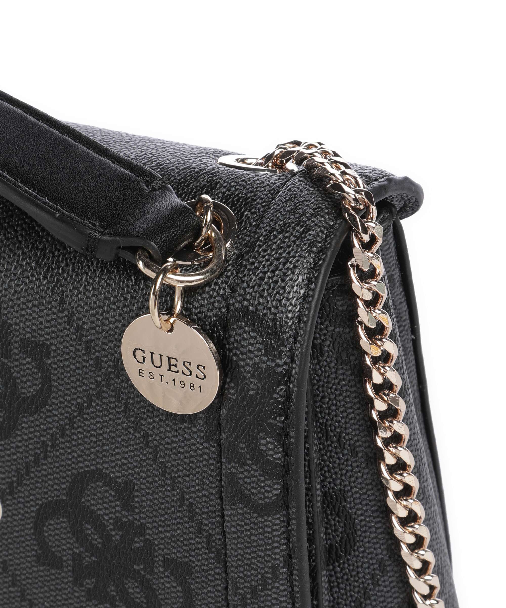 Guess Noelle 4G Logo Sac porté épaule coal logo - Image 5