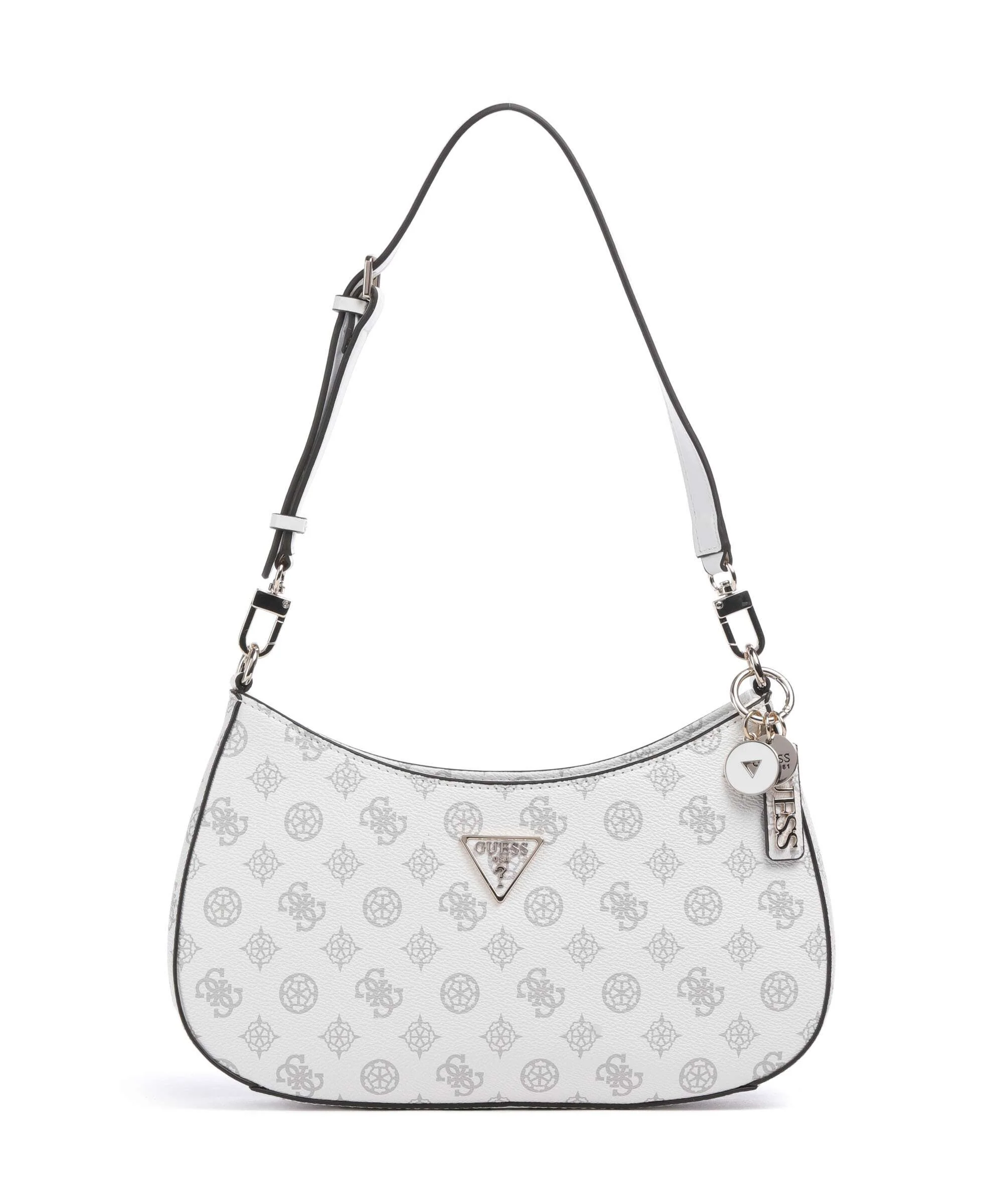 Guess Noelle Printed Peony Sac porté épaule white logo