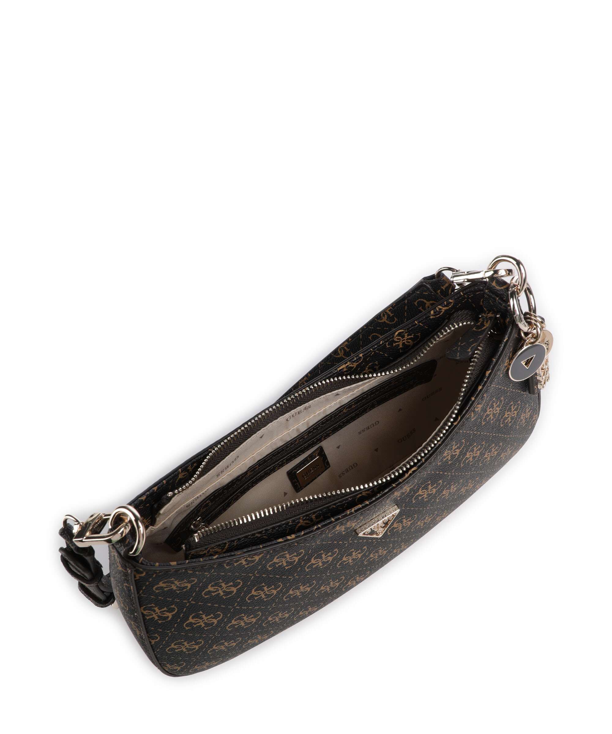 Guess Noelle Q Logo Sac porté épaule brown logo - Image 6