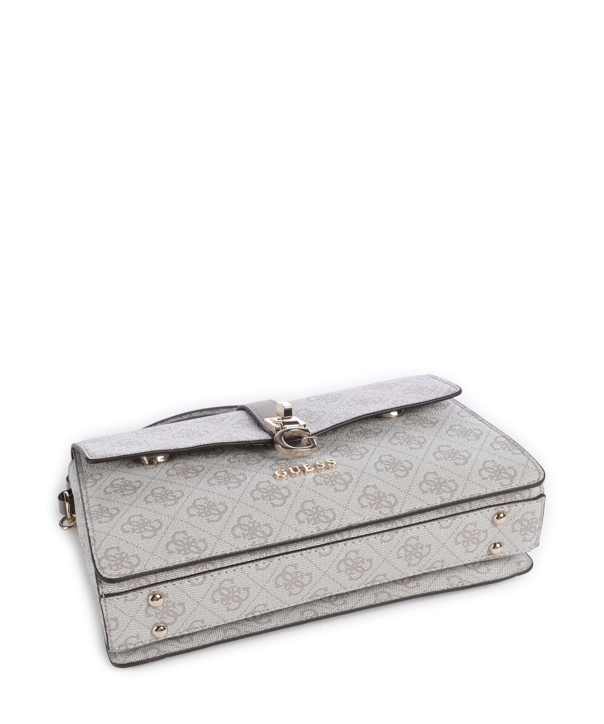 Guess Zamira Sac porté épaule dark taupe logo - Image 6