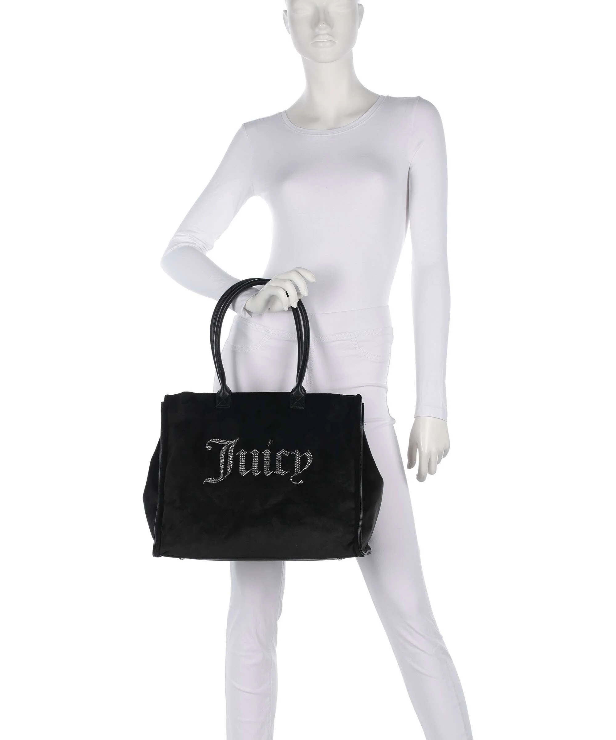 Juicy Couture Iris Velvet Rhinestones L Cabas black - Image 3