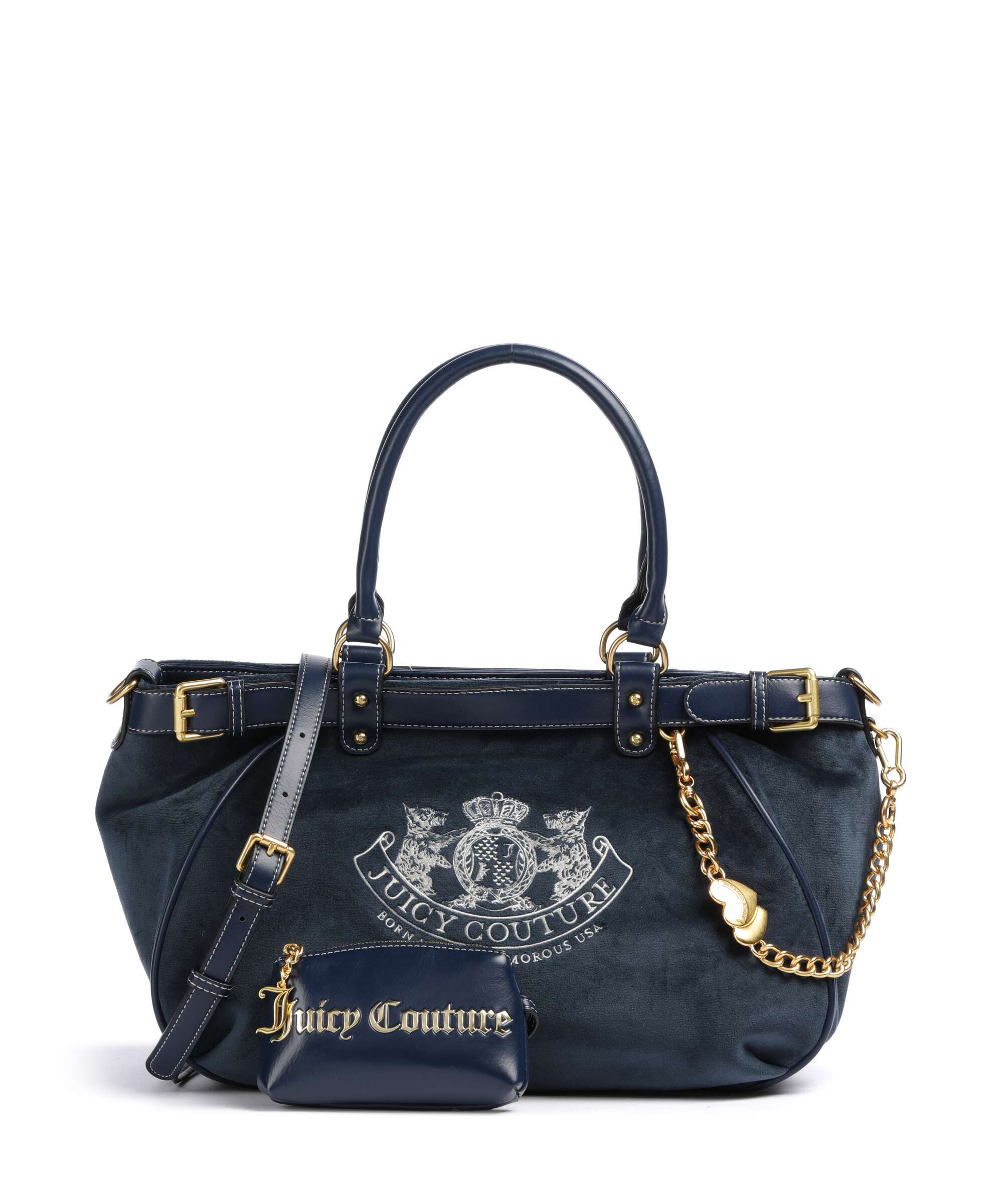Juicy Couture Twig Narrative Velvet L Cabas blue depths - Image 4