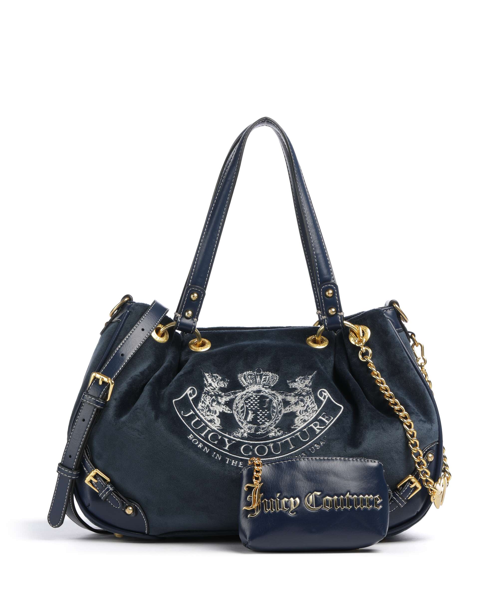 Juicy Couture Twig Narrative Velvet M Sac fourre-tout blue depths - Image 4