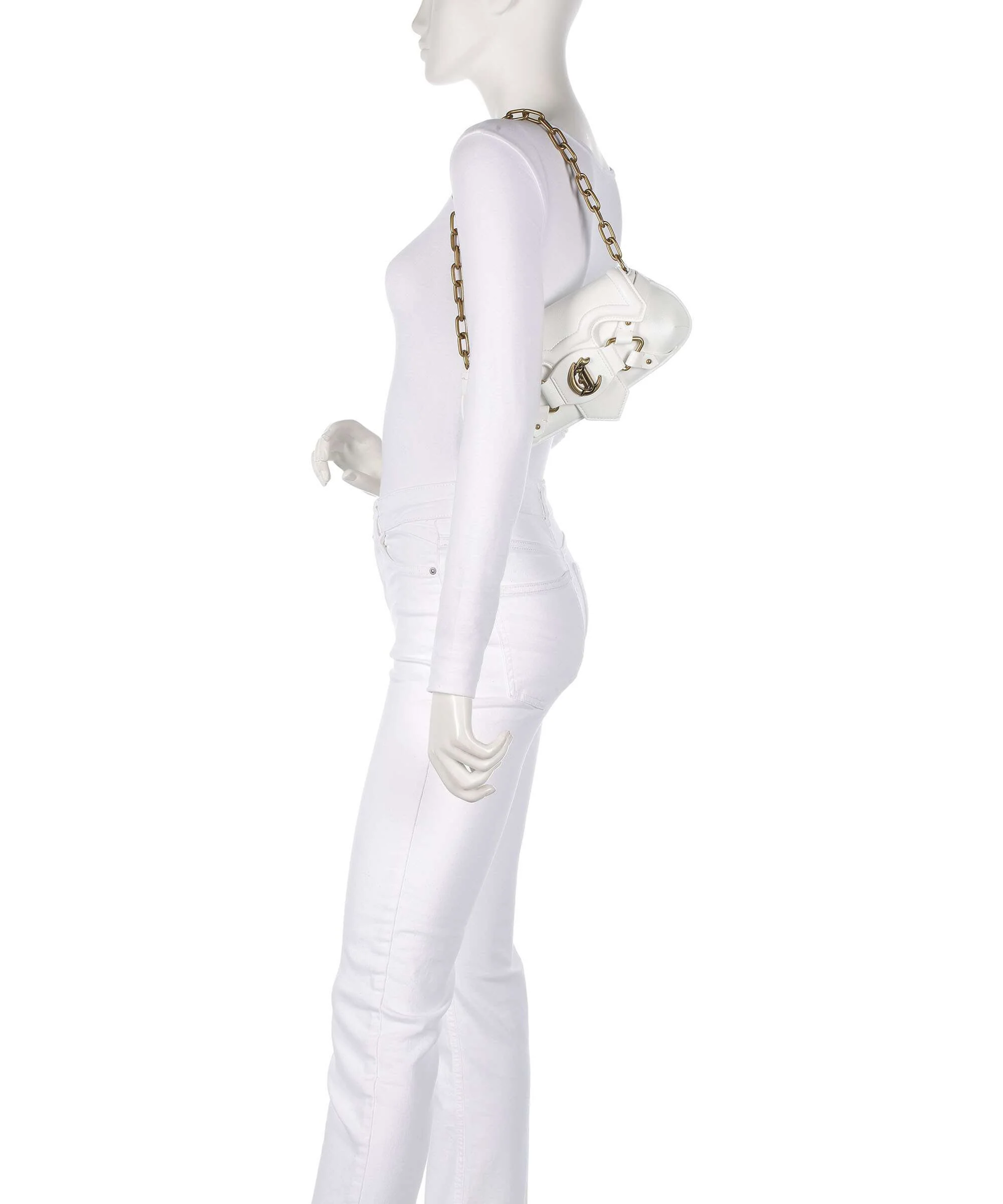 Just Cavalli Crossed Laces Sac porté épaule white - Image 3