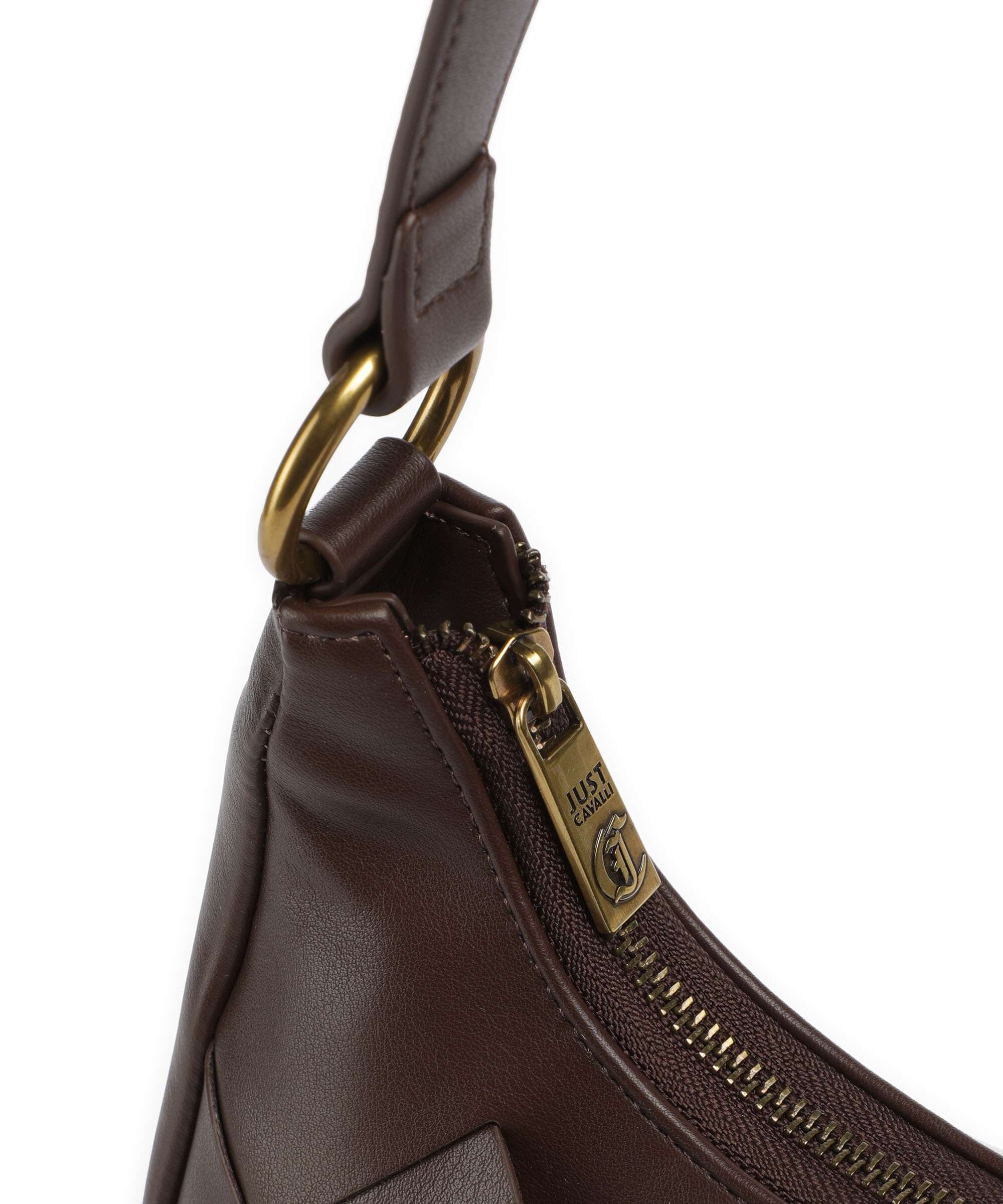 Just Cavalli Iconic Snakes Braided Sac porté épaule black coffee - Image 4