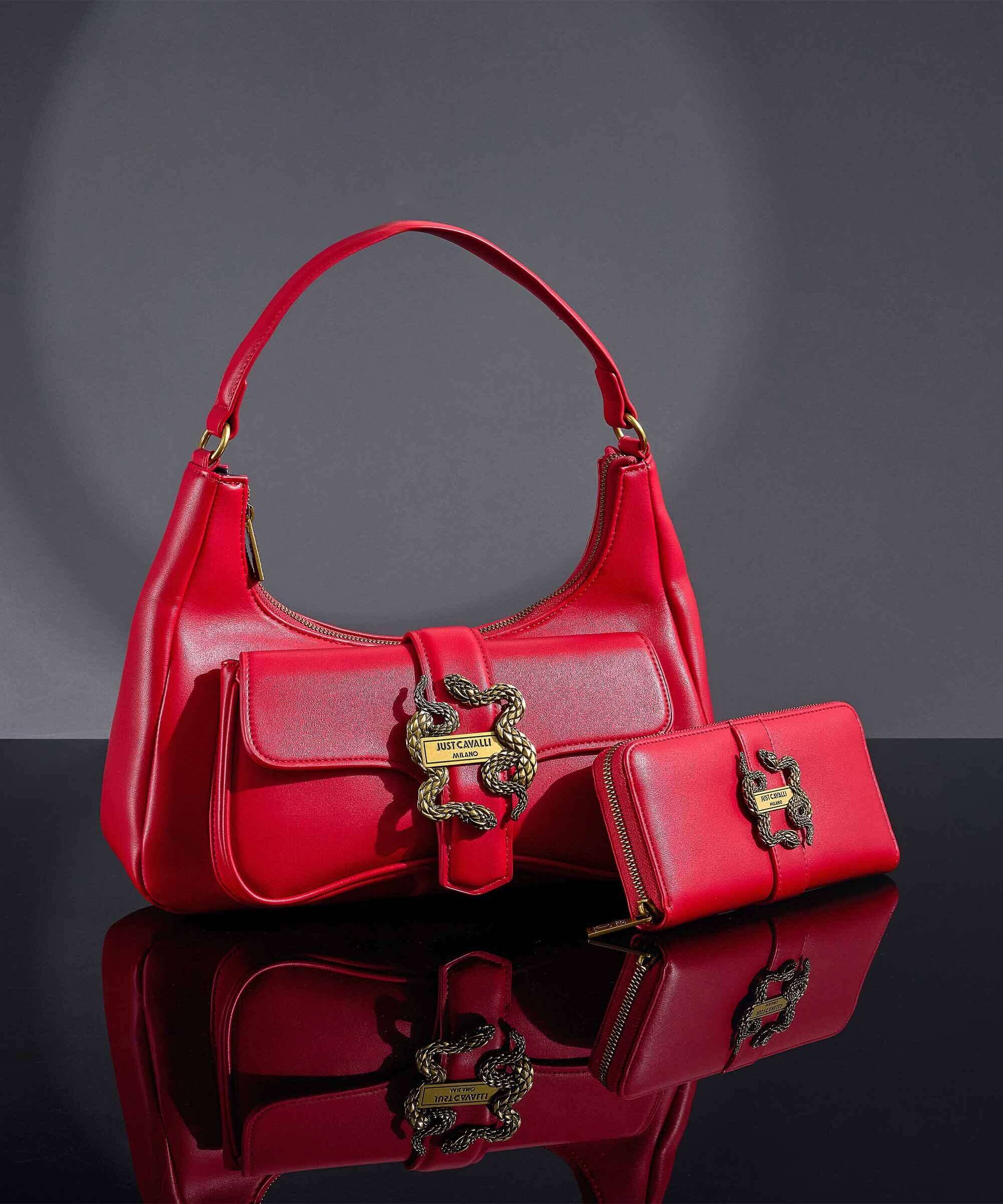 Just Cavalli Iconic Snakes Portefeuille tango red - Image 5