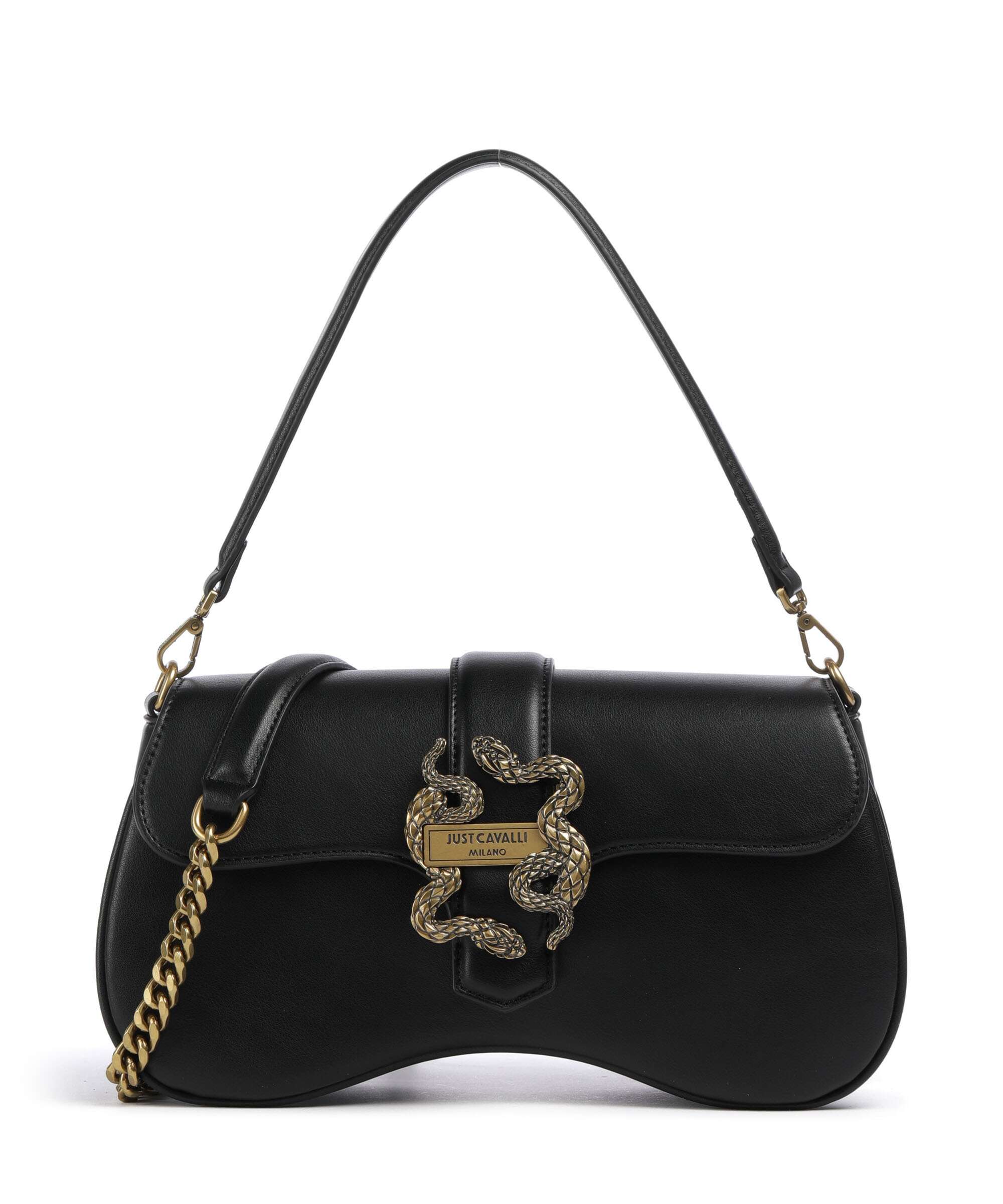 Just Cavalli Iconic Snakes Sac porté épaule black