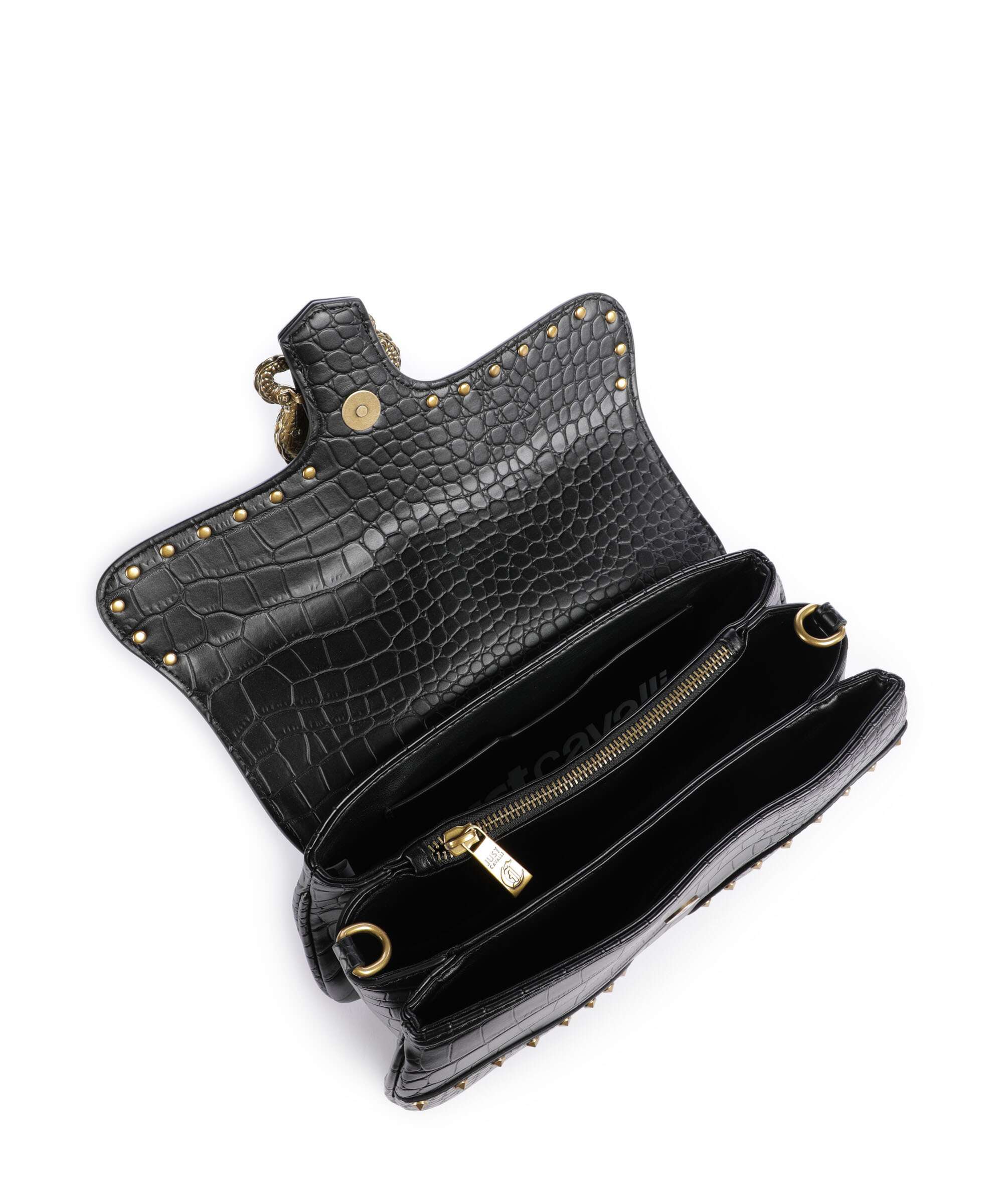 Just Cavalli Iconic Snakes Sac porté épaule black - Image 7
