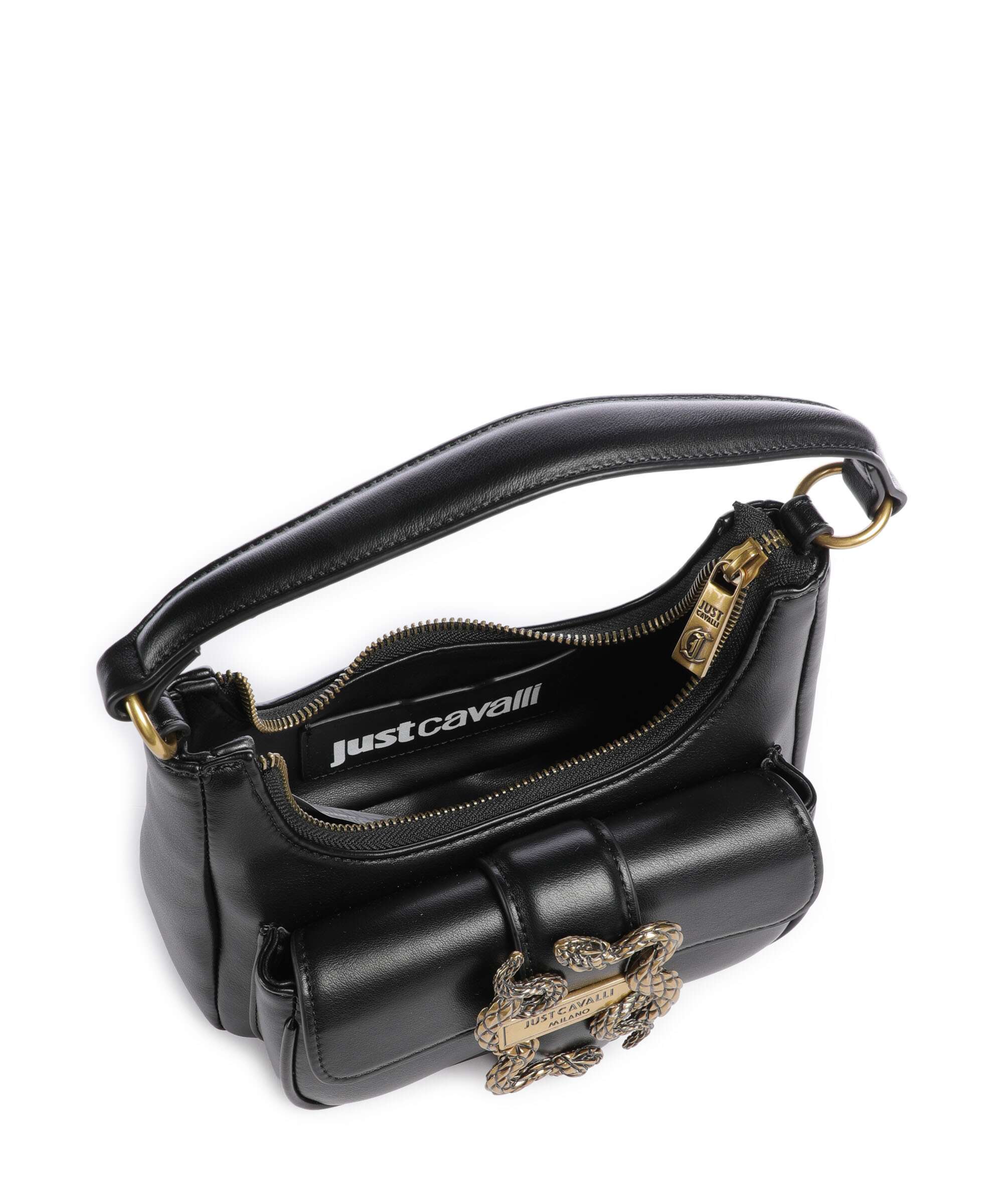 Just Cavalli Iconic Snakes Sac porté épaule black - Image 7