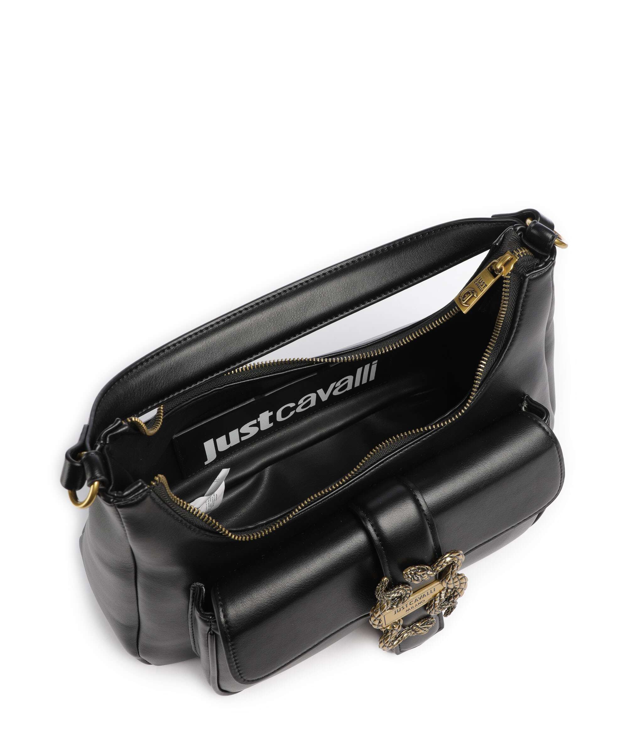 Just Cavalli Iconic Snakes Sac porté épaule black - Image 6
